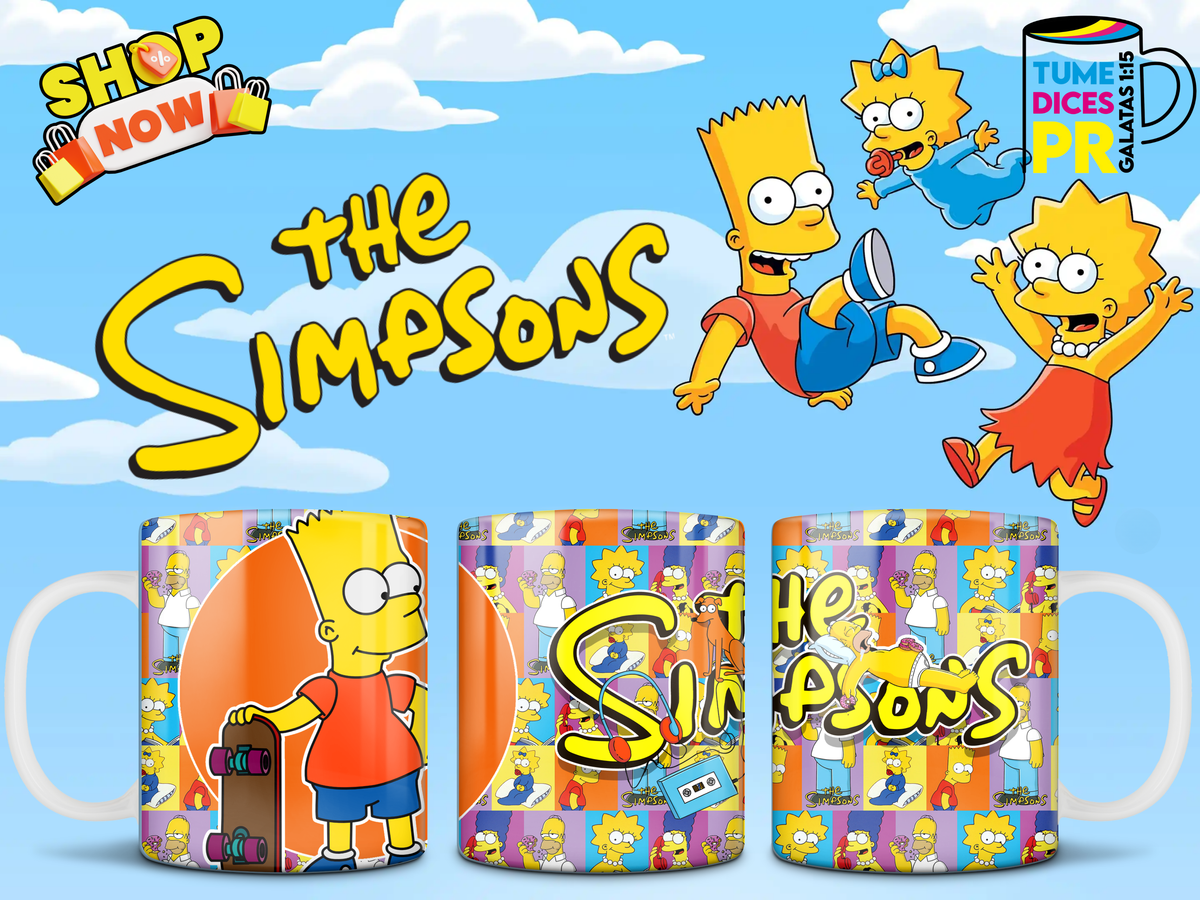 Taza LOS SIMPSONS 2 11 oz | Cerámica sublimada | Personalizable