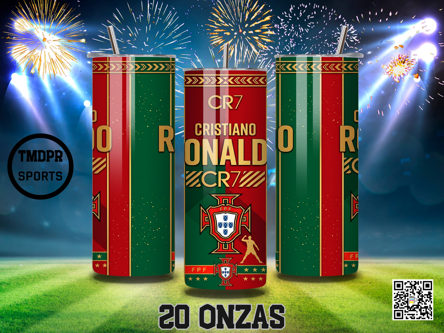 CRISTIANO RONALDO Skinny Tumblers