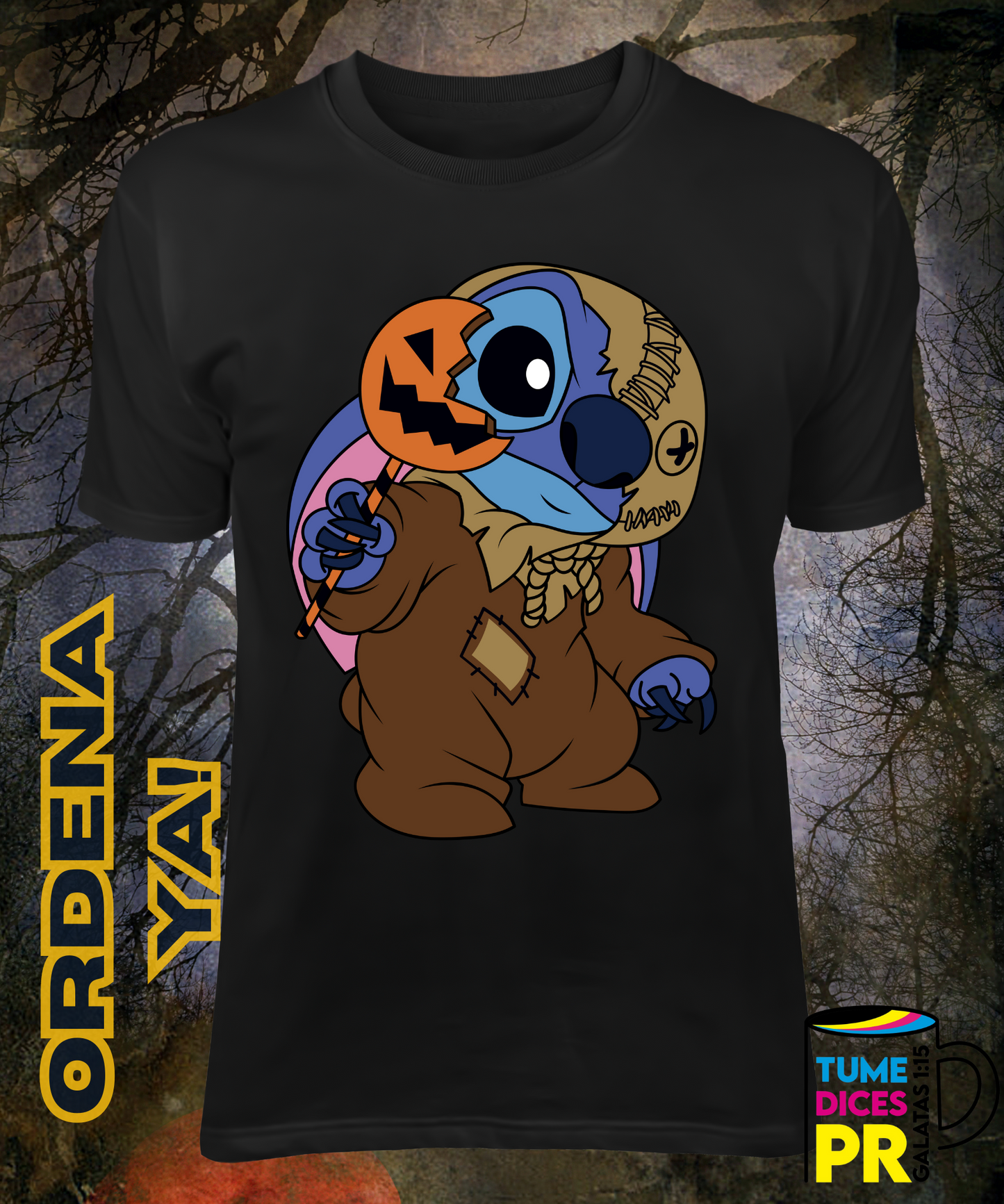 Camiseta Halloween STITCH