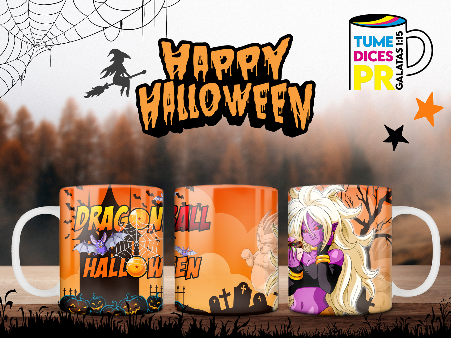 Taza Halloween Dragonball
