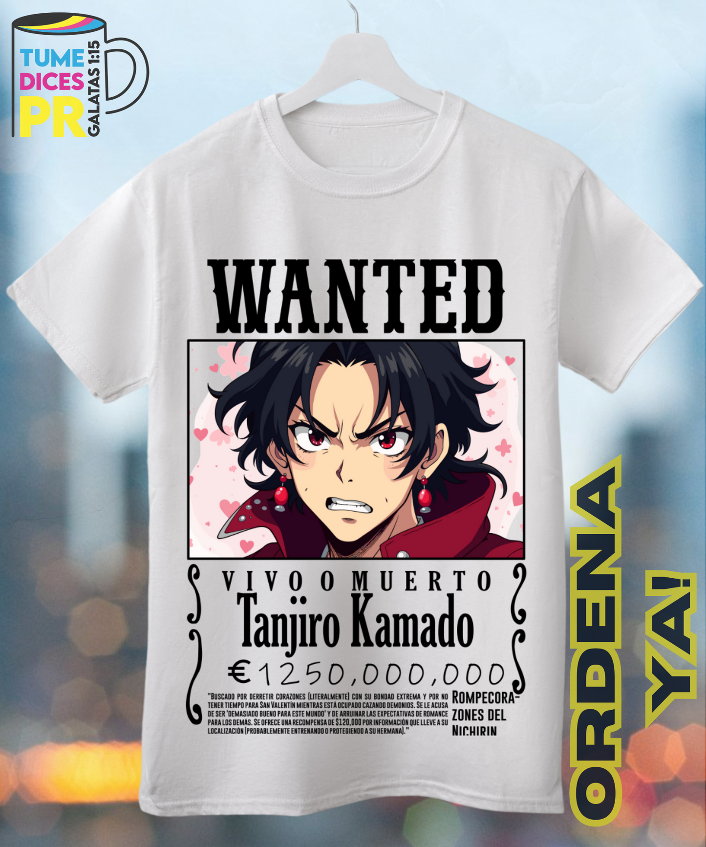 Camiseta WANTED ANIME