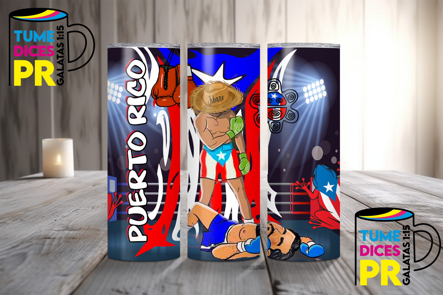 PUERTO RICO 3 Skinny Tumbler
