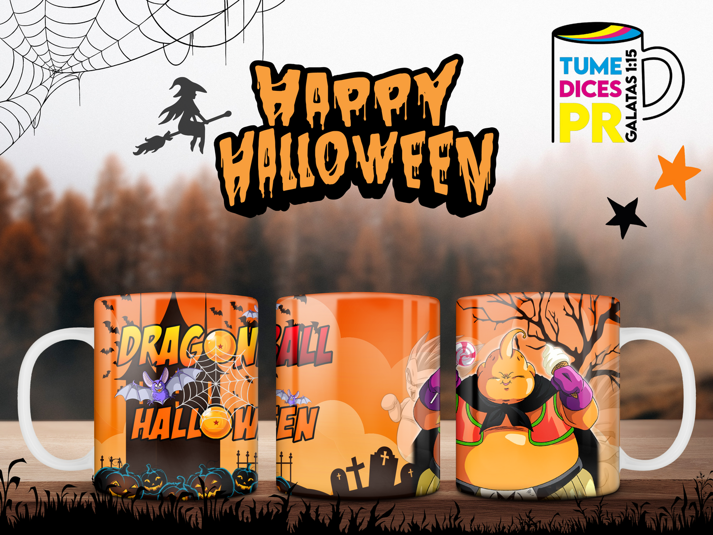Taza Halloween Dragonball