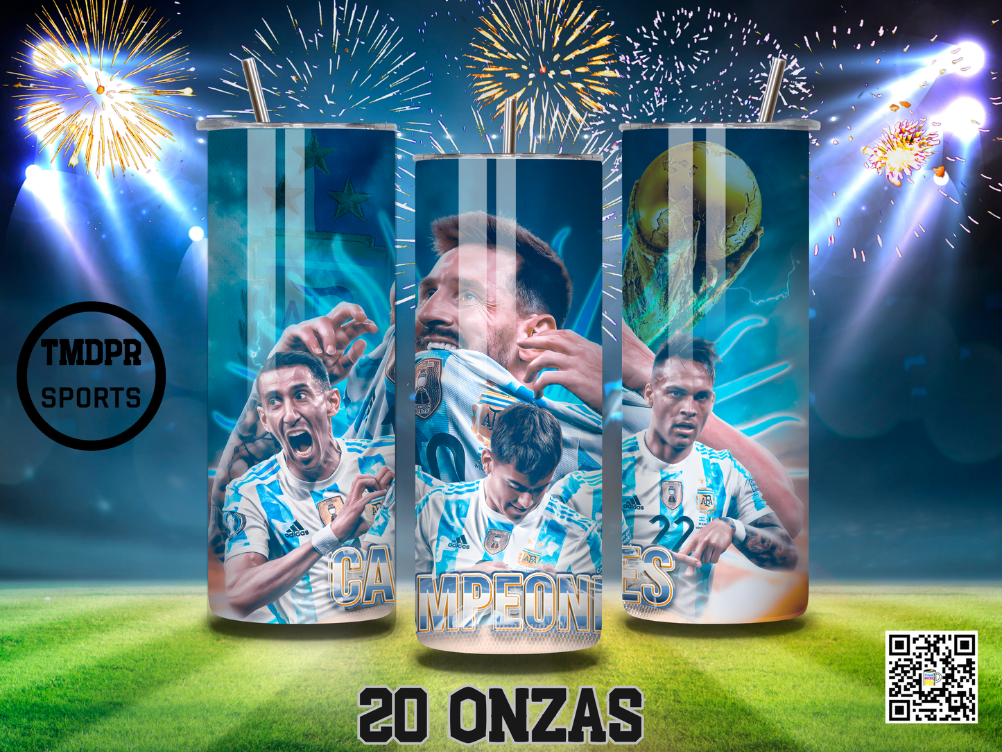 MESSI Skinny Tumbler