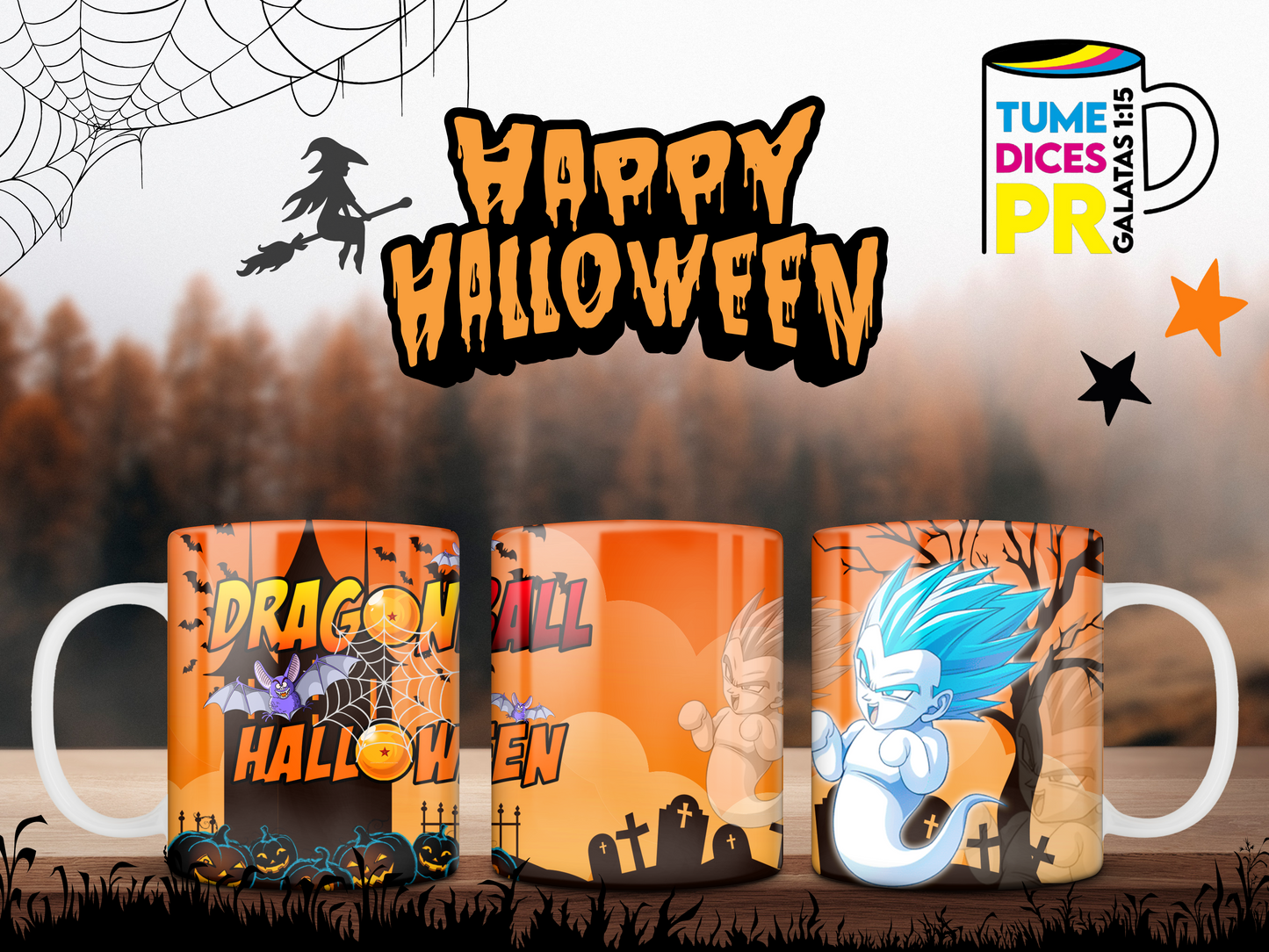 Taza Halloween Dragonball
