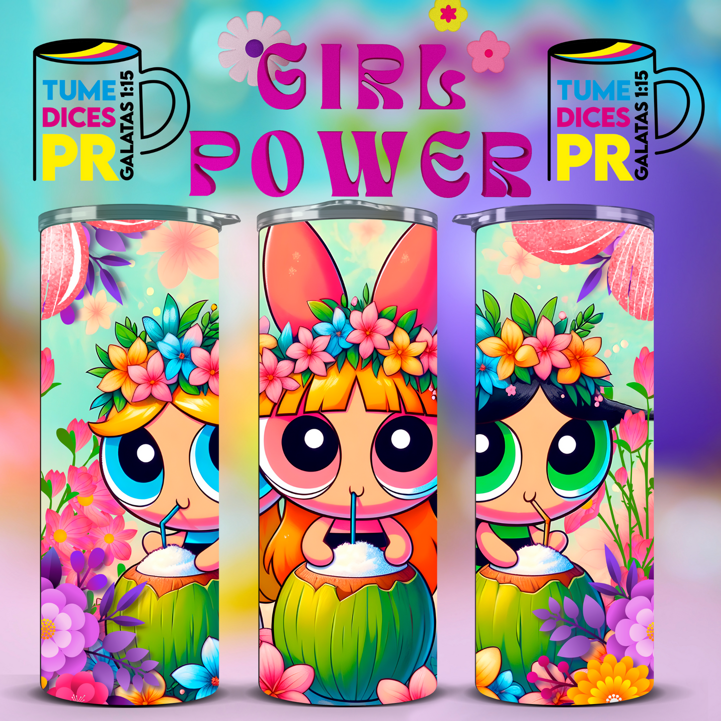 POWERPUFF GIRLS Skinny Tumbler