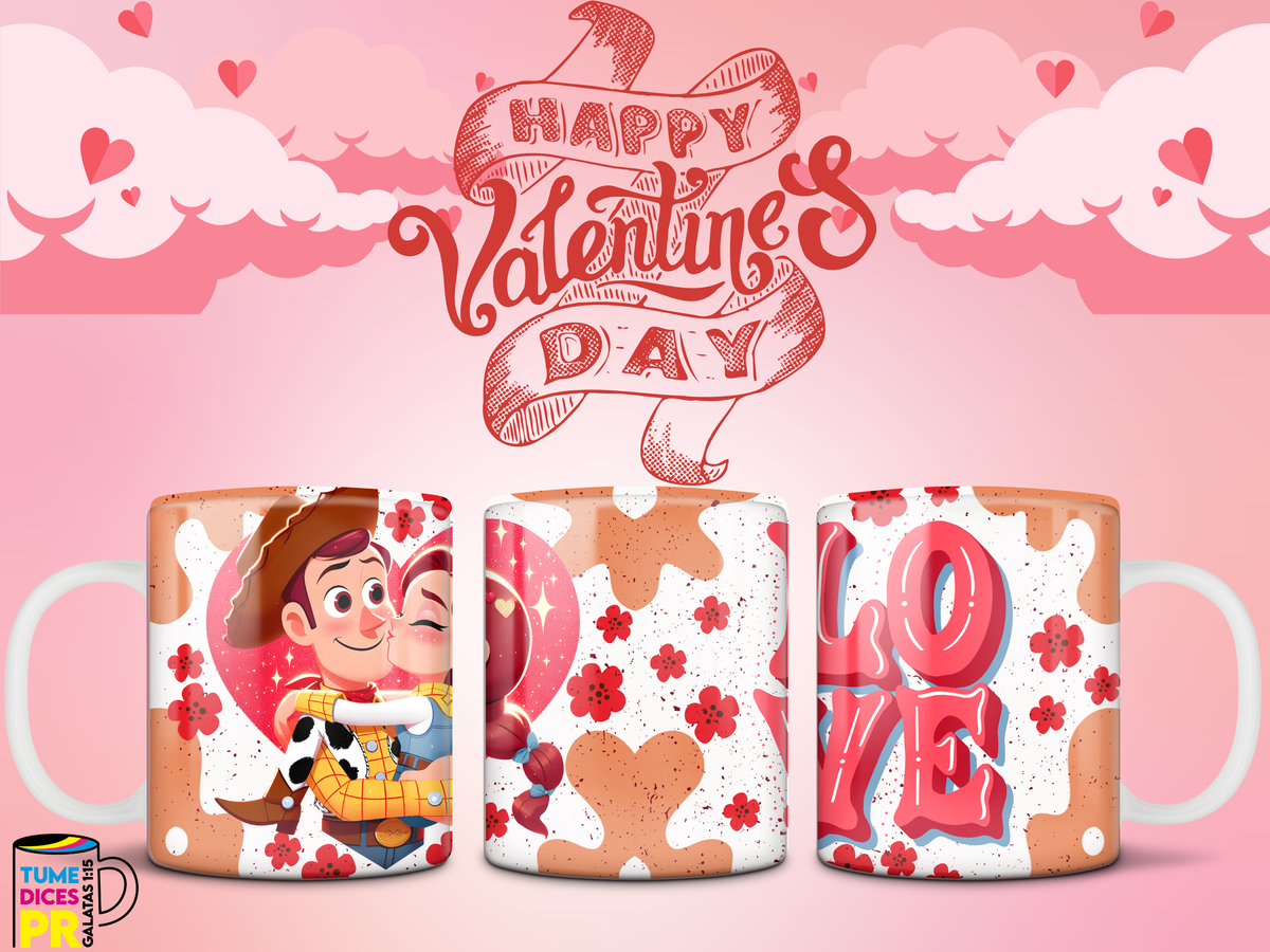 Taza AMOR Y AMISTAD 7 11 oz | Cerámica sublimada | Personalizable