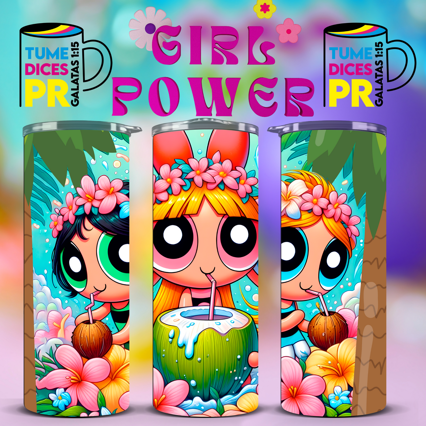 POWERPUFF GIRLS Skinny Tumbler