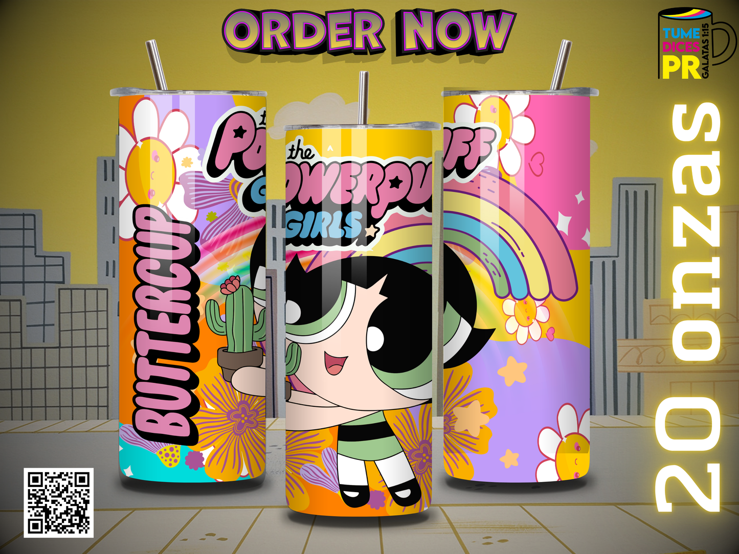 POWERPUFF GIRLS Skinny Tumbler