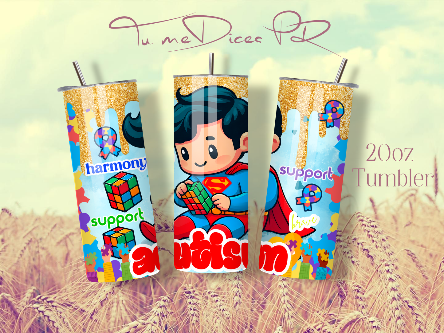 AUTISMO Skinny Tumbler