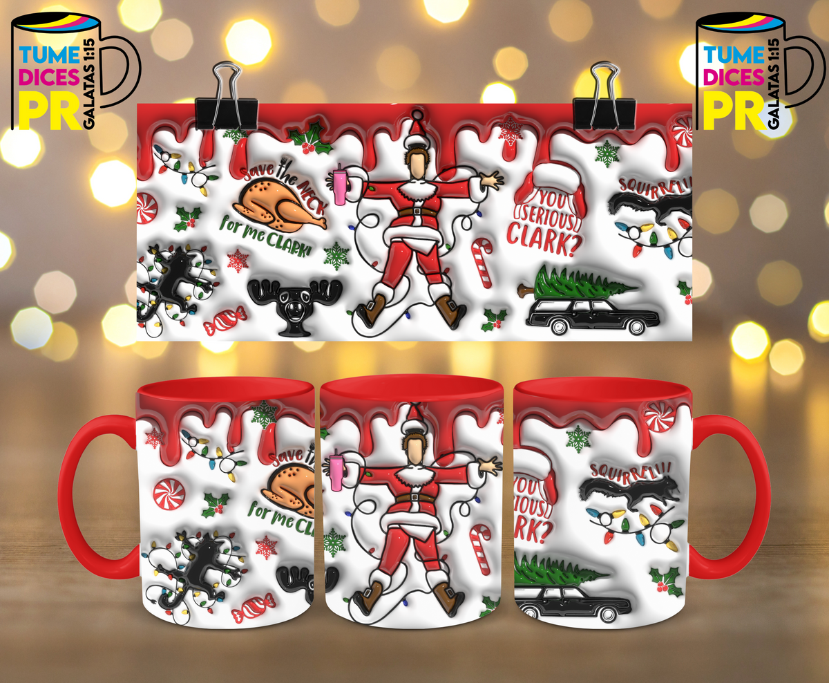Taza Navidad 2 11 oz | Cerámica sublimada | Personalizable