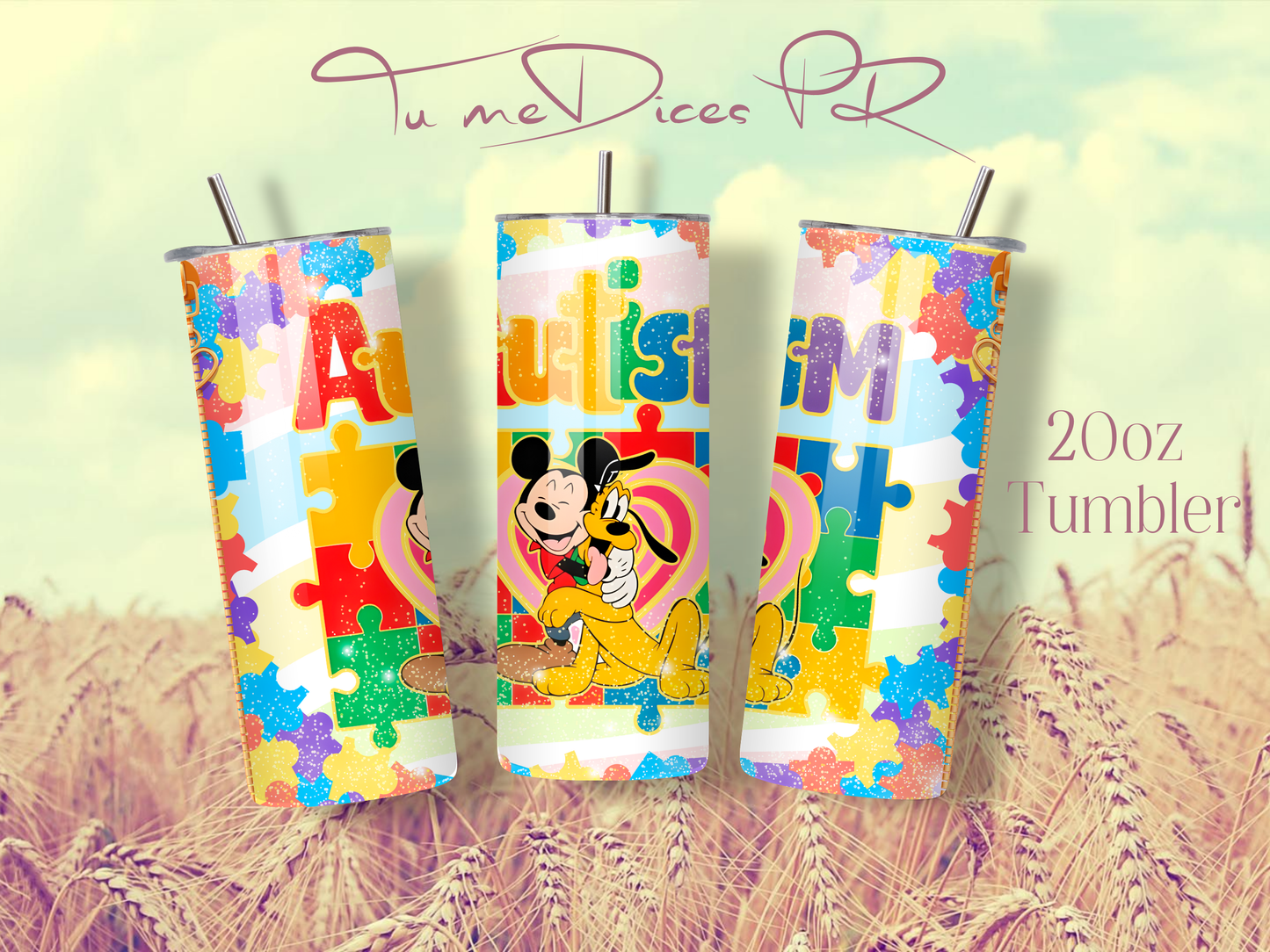 AUTISMO Skinny Tumbler