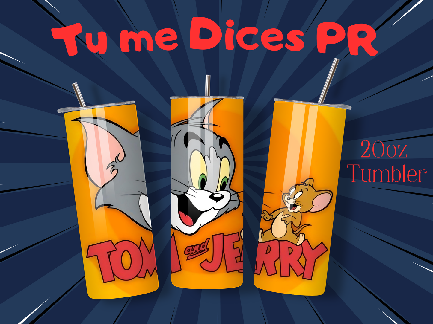Tom & Jerry Skinny Tumbler