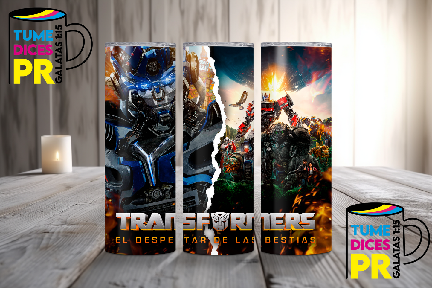 TRANSFORMERS Skinny Tumbler