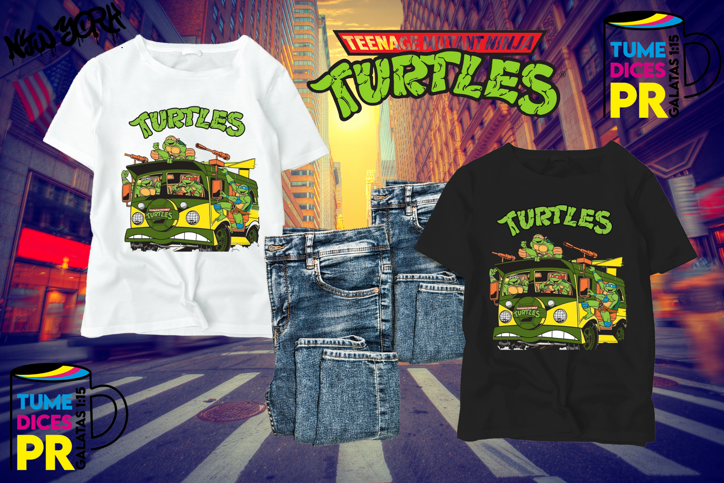 Camiseta NINJA TURTLES
