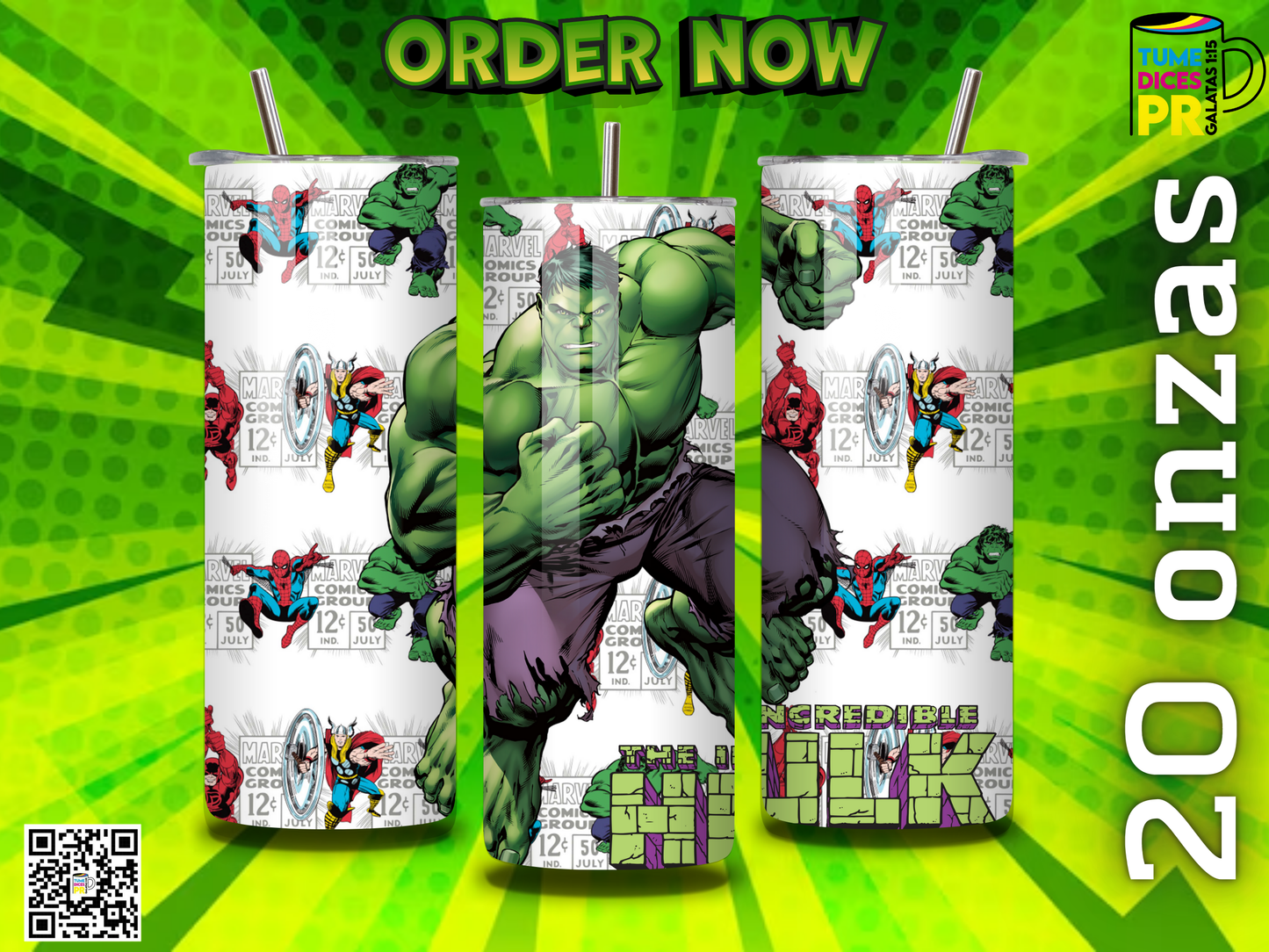 HULK Skinny Tumbler
