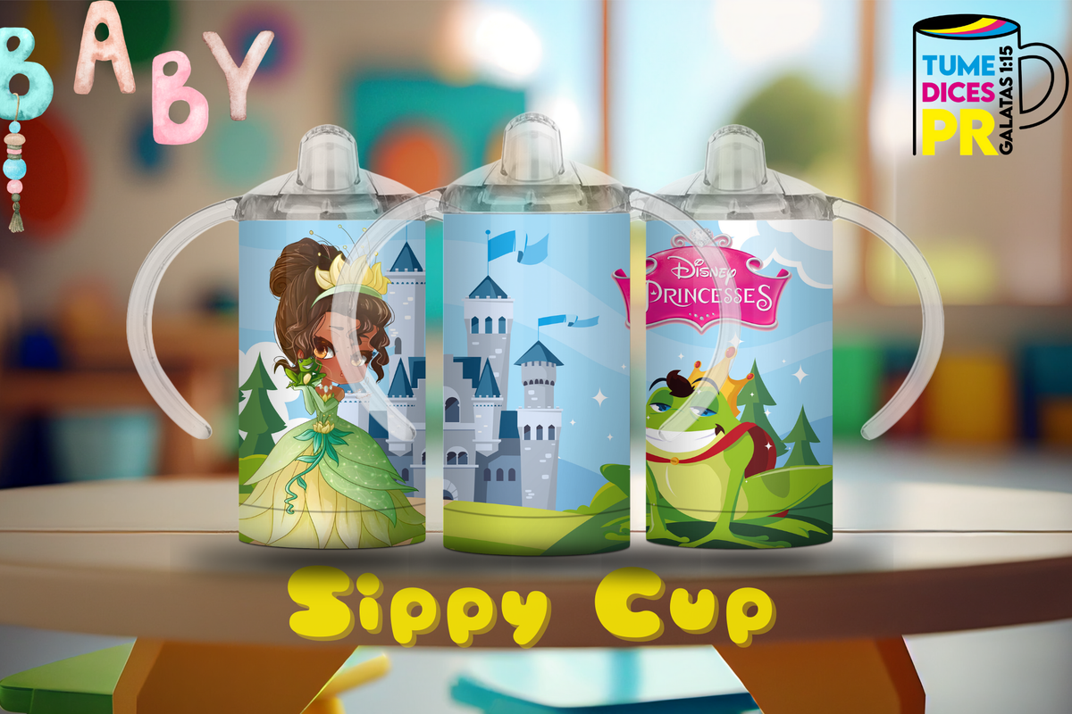 Sippy Cup Tiana y la rana