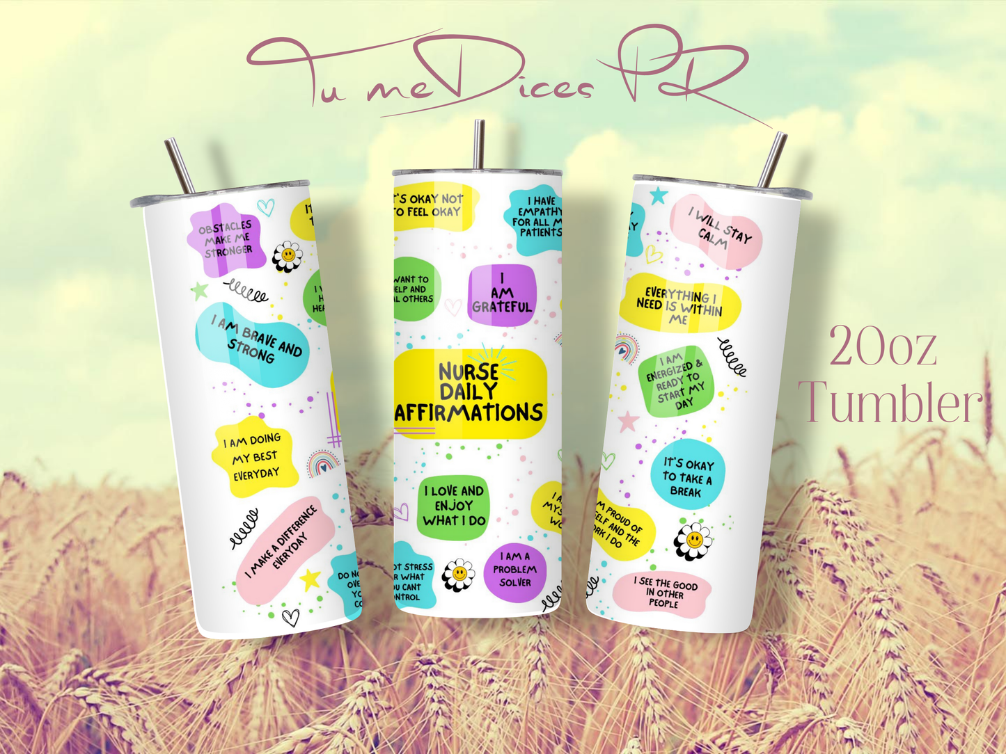 ENFERMER@S Skinny Tumbler