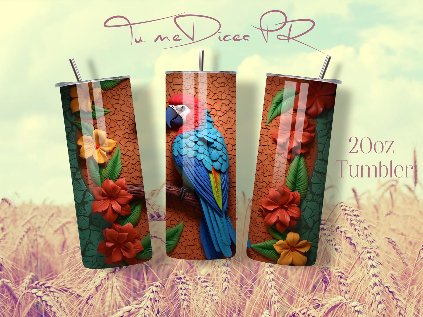 Animales Random Skinny Tumbler