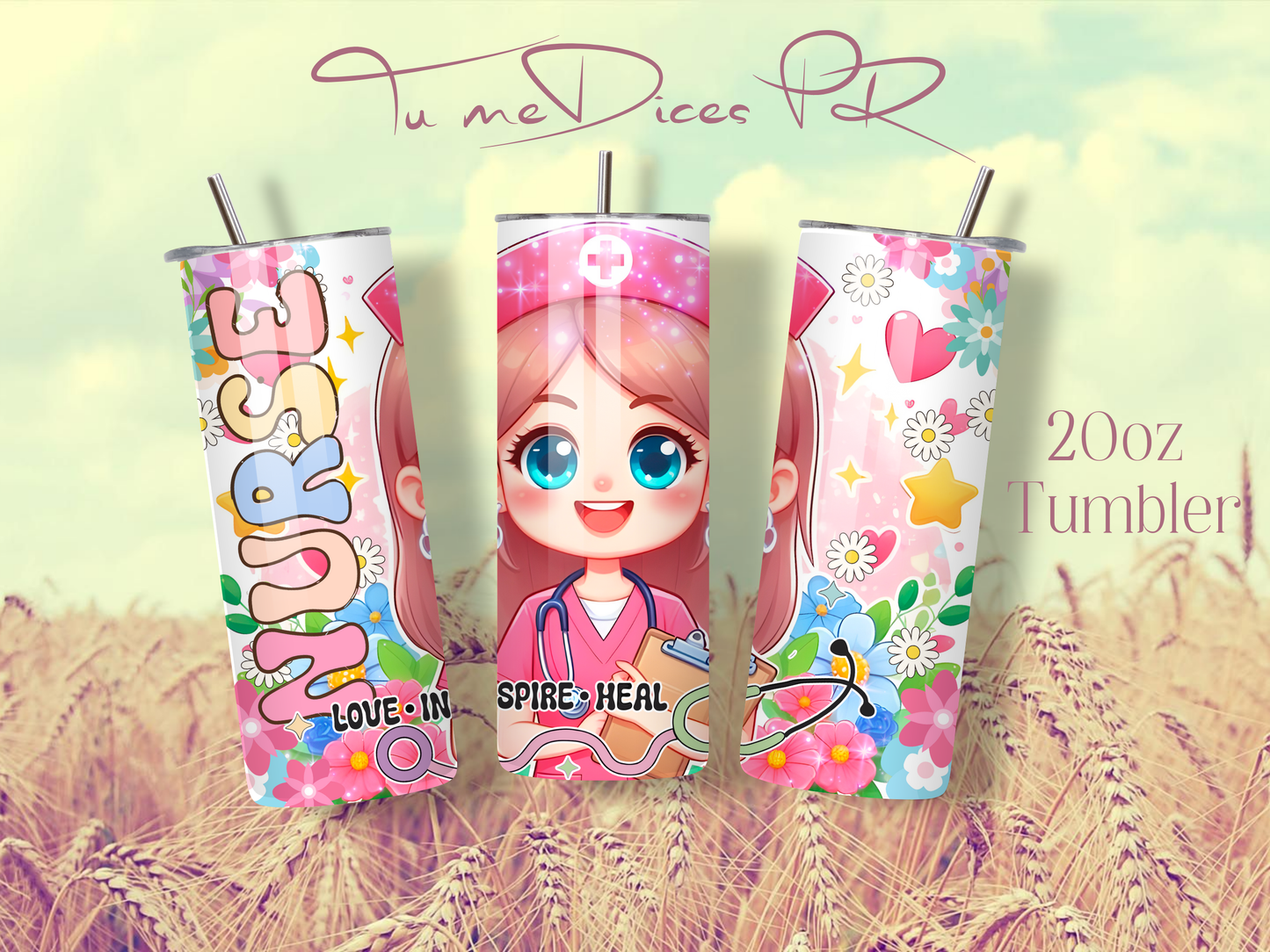 ENFERMER@S 2 Skinny Tumbler