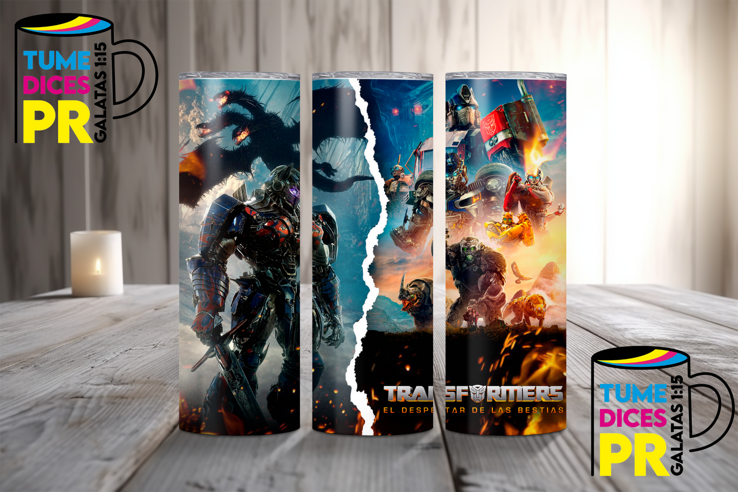 TRANSFORMERS Skinny Tumbler