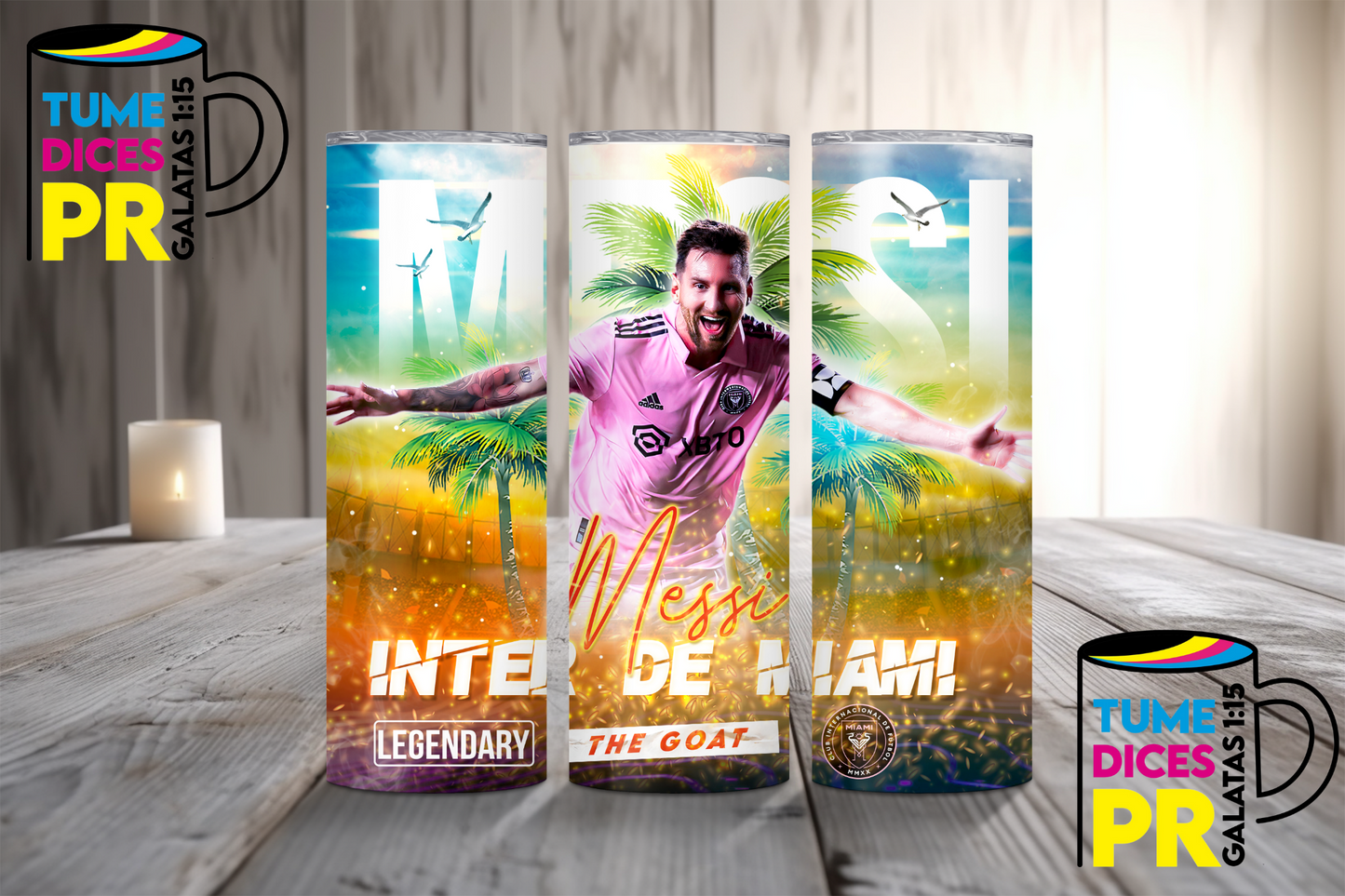 MESSI Skinny Tumbler