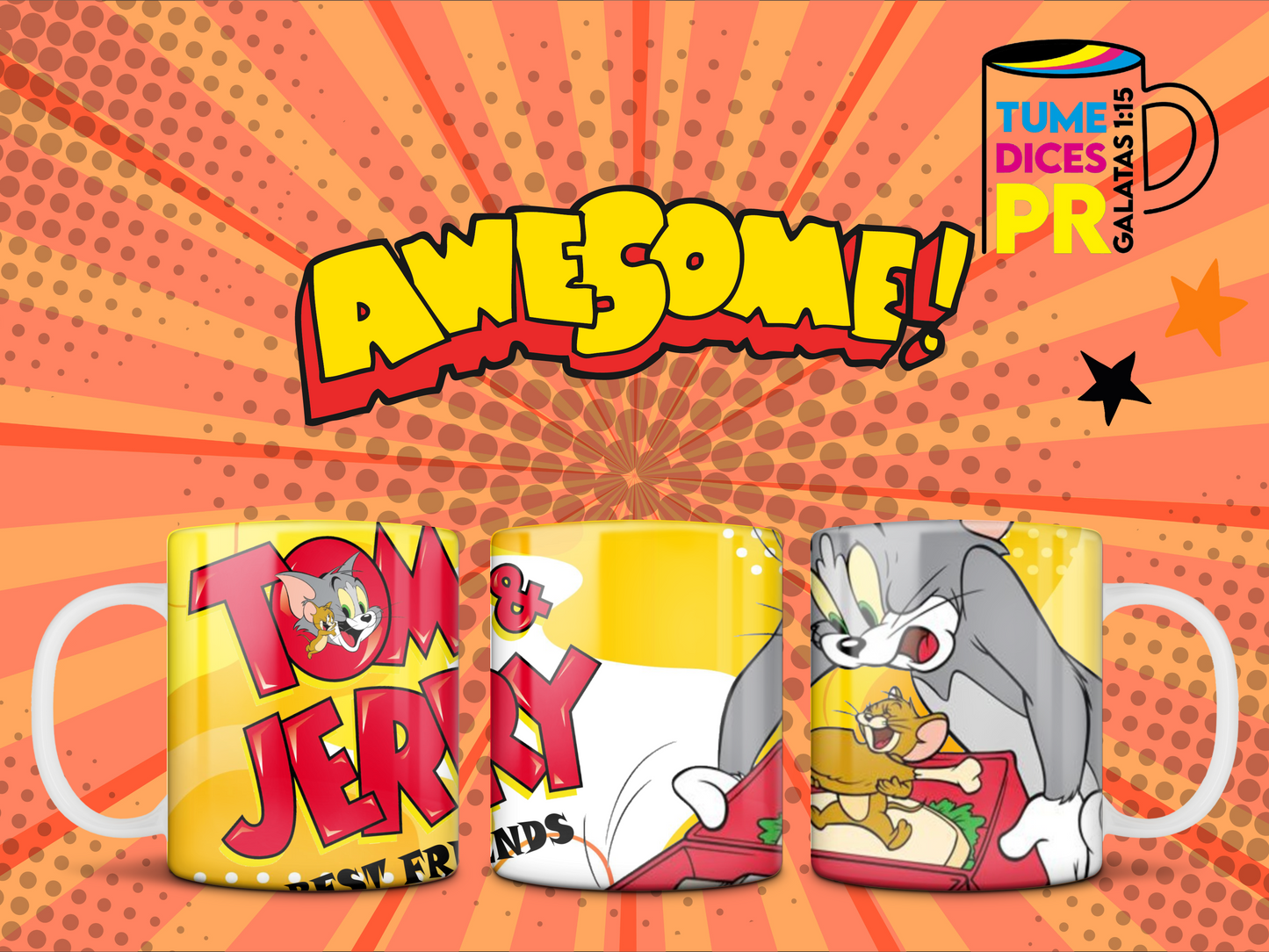 Taza Tom & Jerry