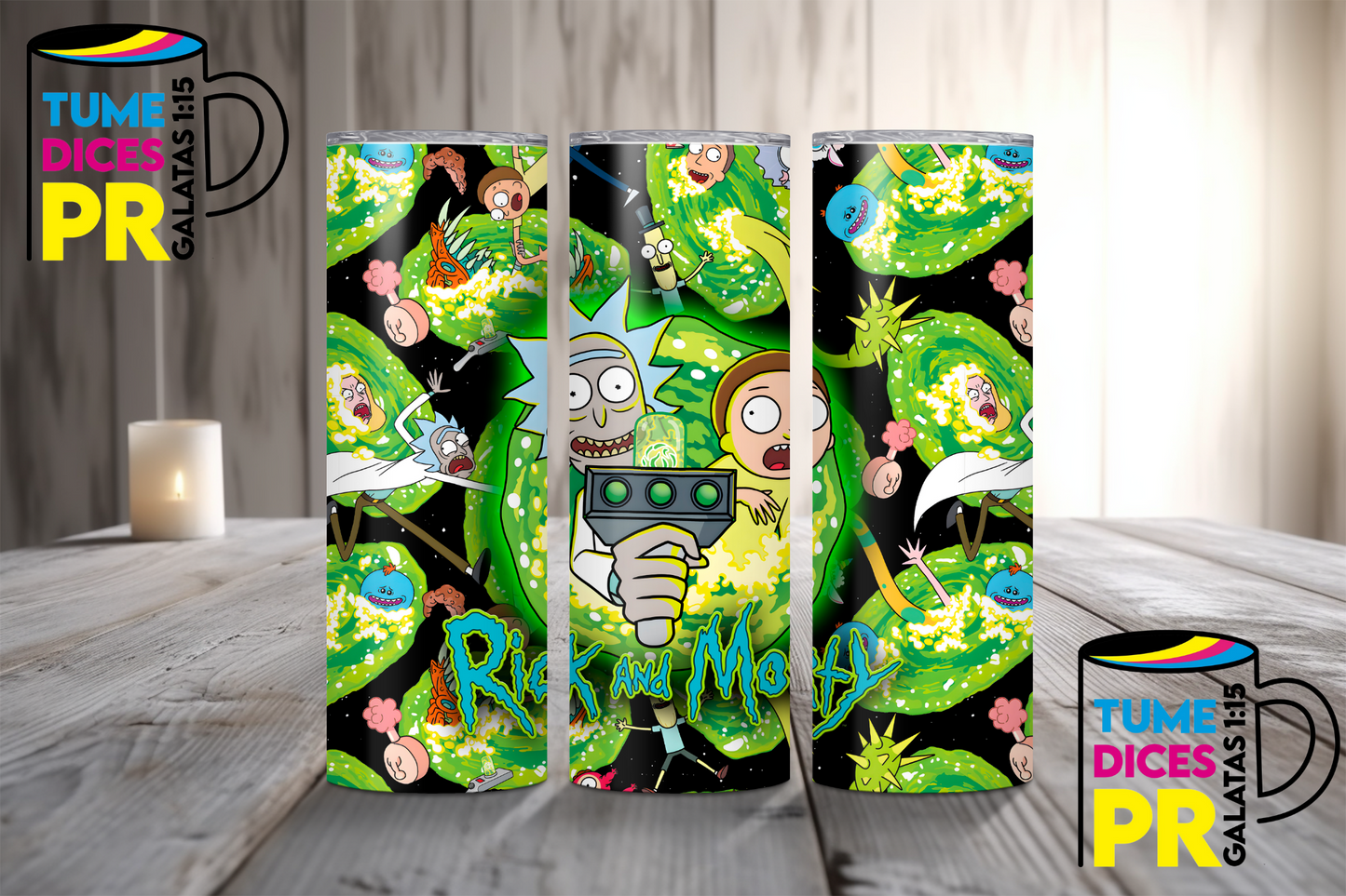 RICK AND MORTY Skinny Tumbler