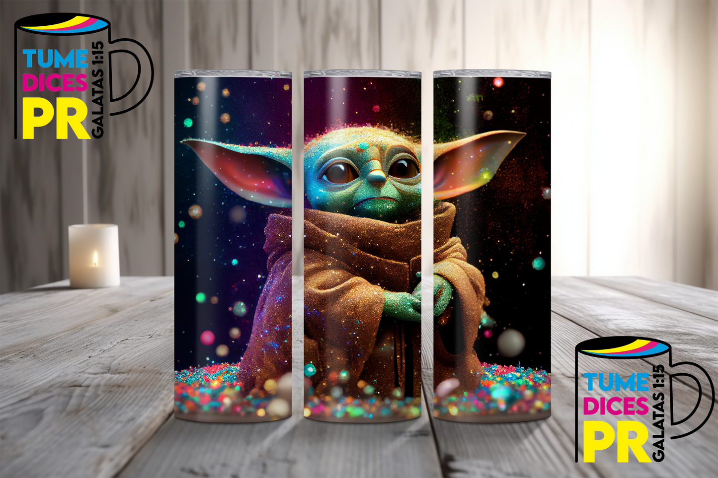 Yoda/Baby Yoda Skinny Tumbler