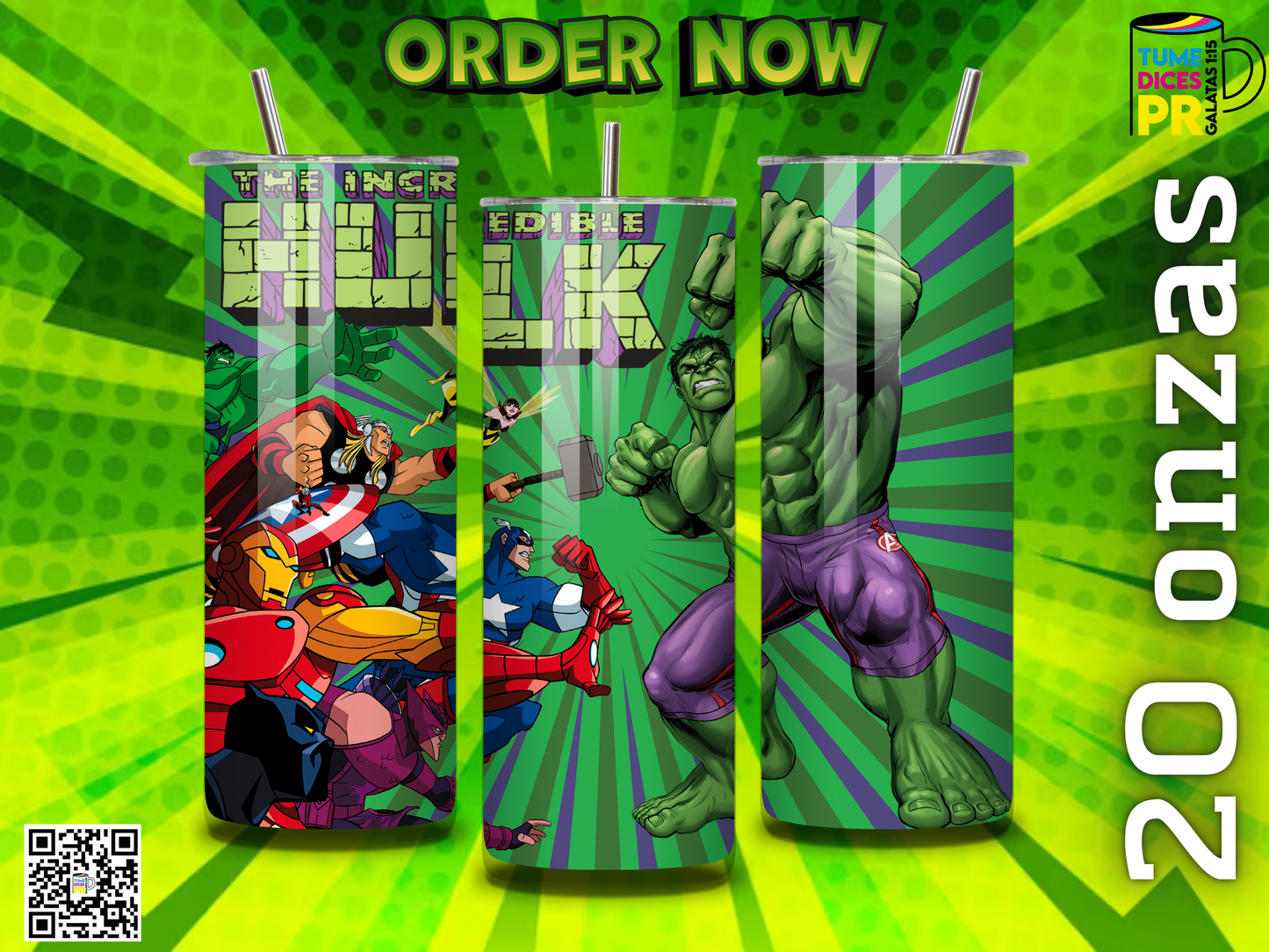 HULK Skinny Tumbler