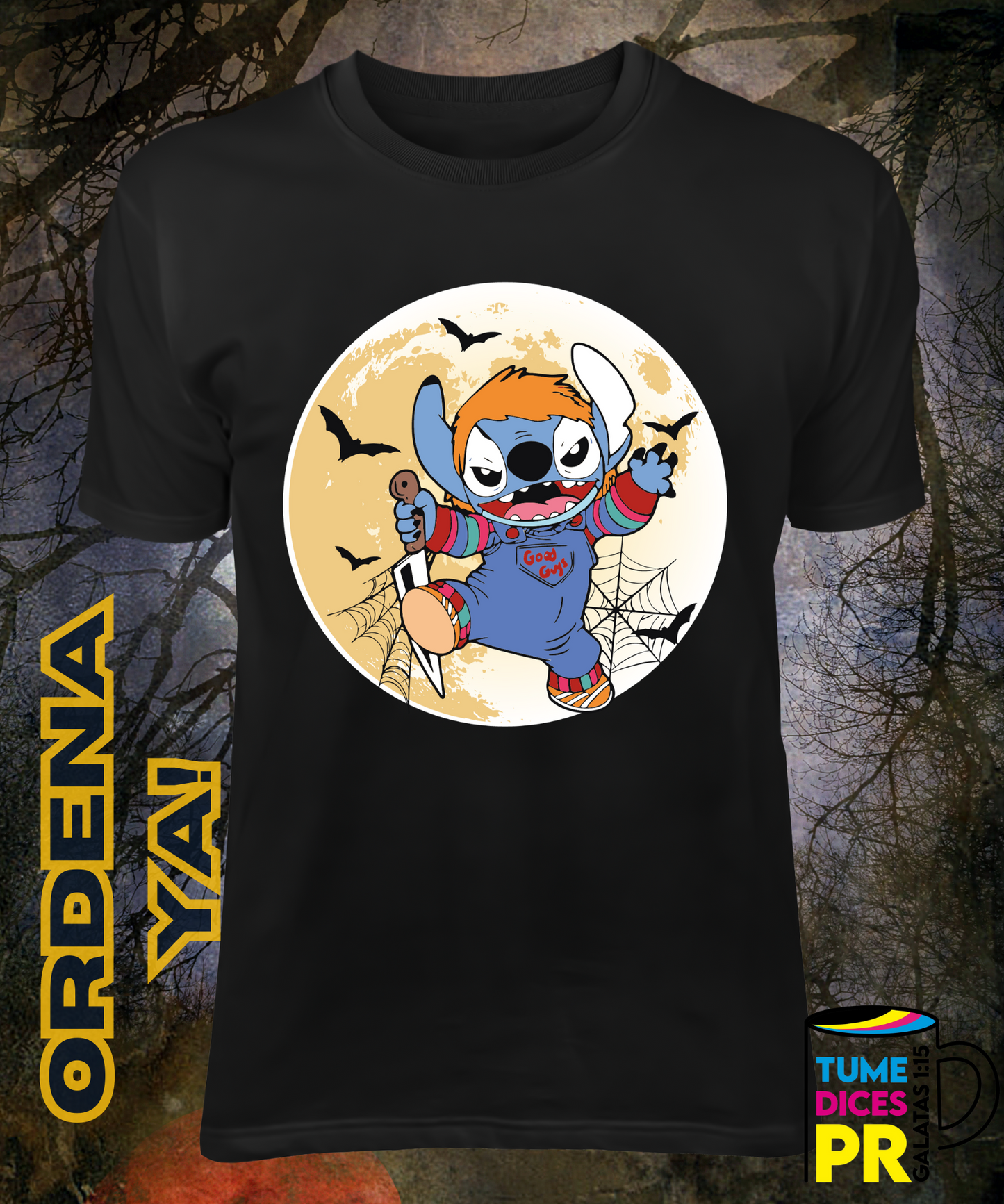 Camiseta Halloween STITCH