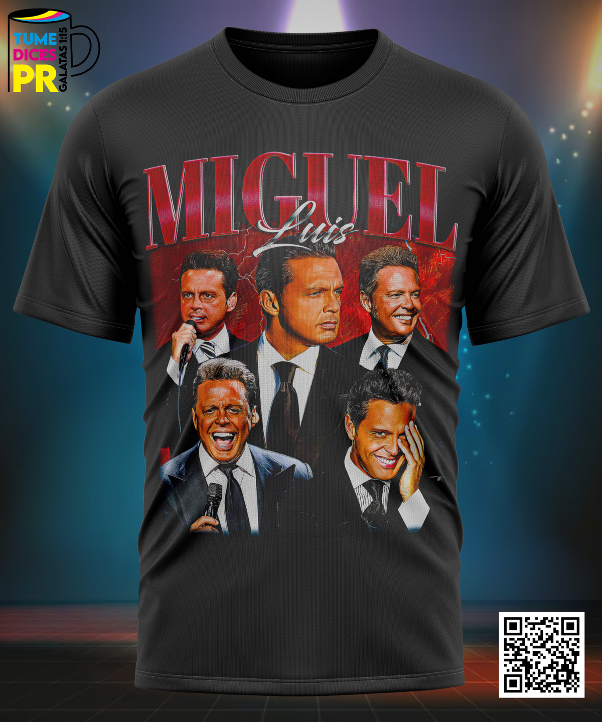 Camiseta LUIS MIGUEL | Algodón y poliéster | Tallas S–XL