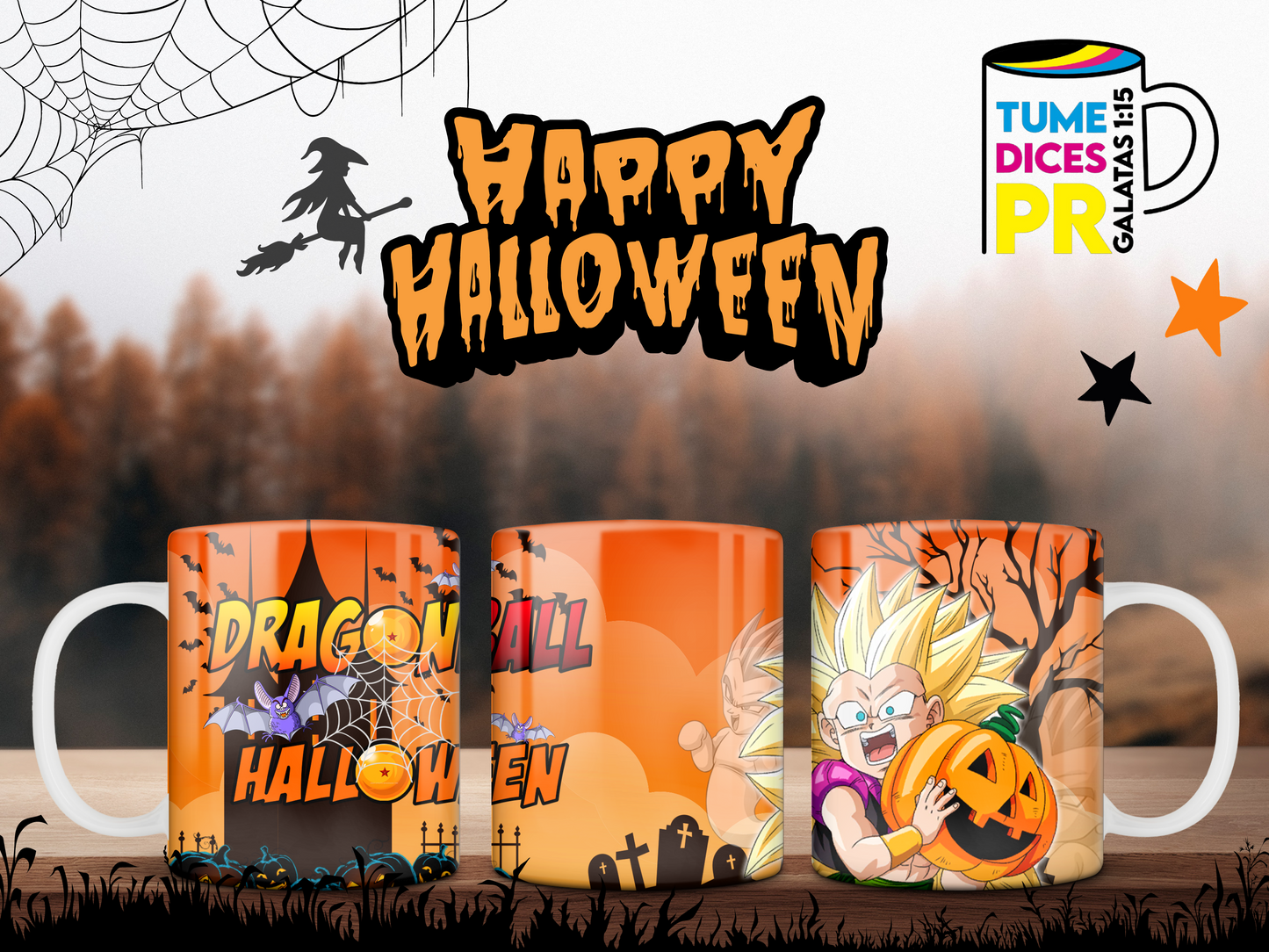 Taza Halloween Dragonball