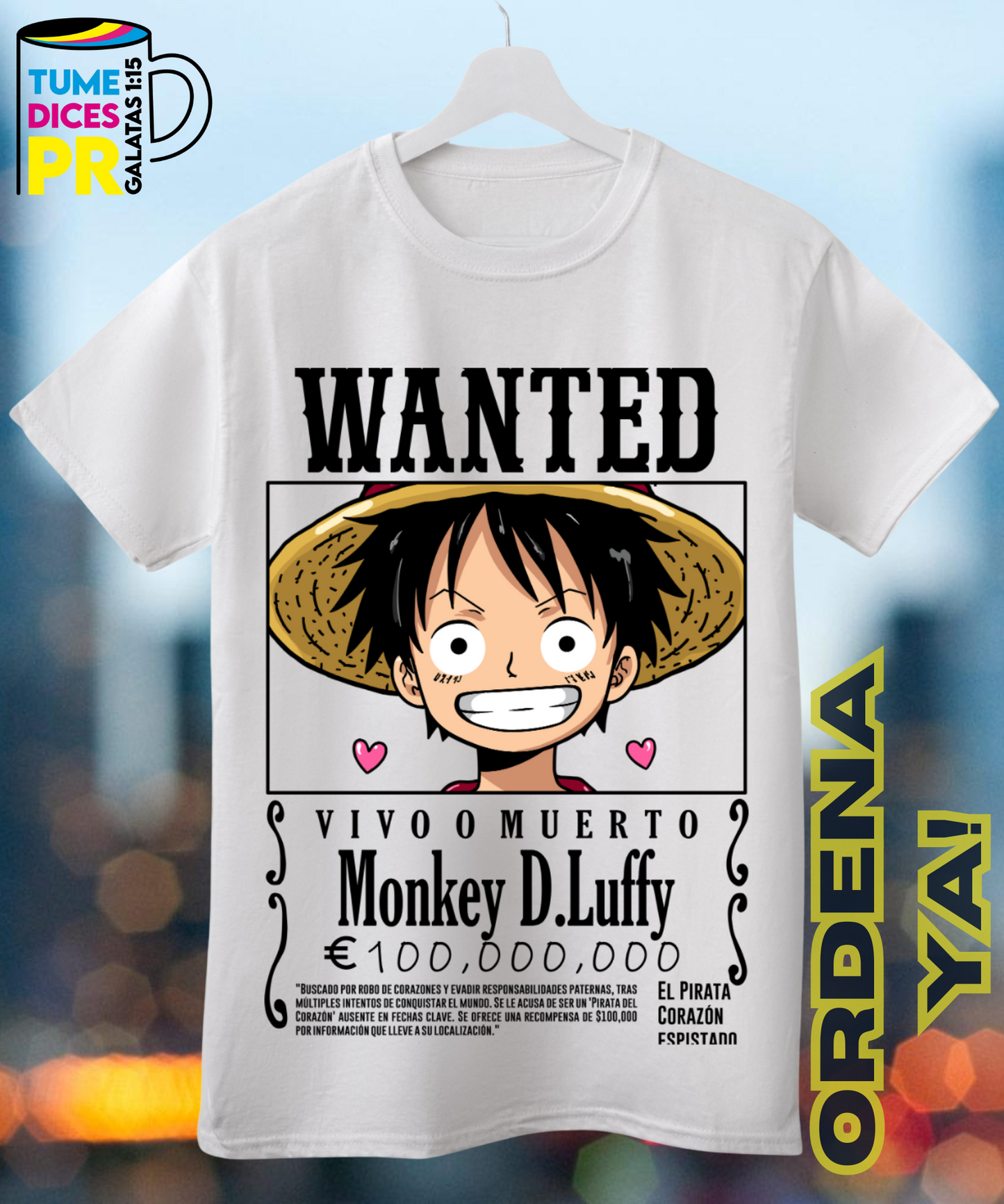 Camiseta WANTED ANIME