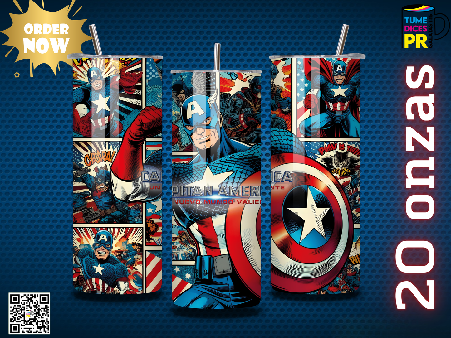 Team Bori Skinny Tumbler 20oz