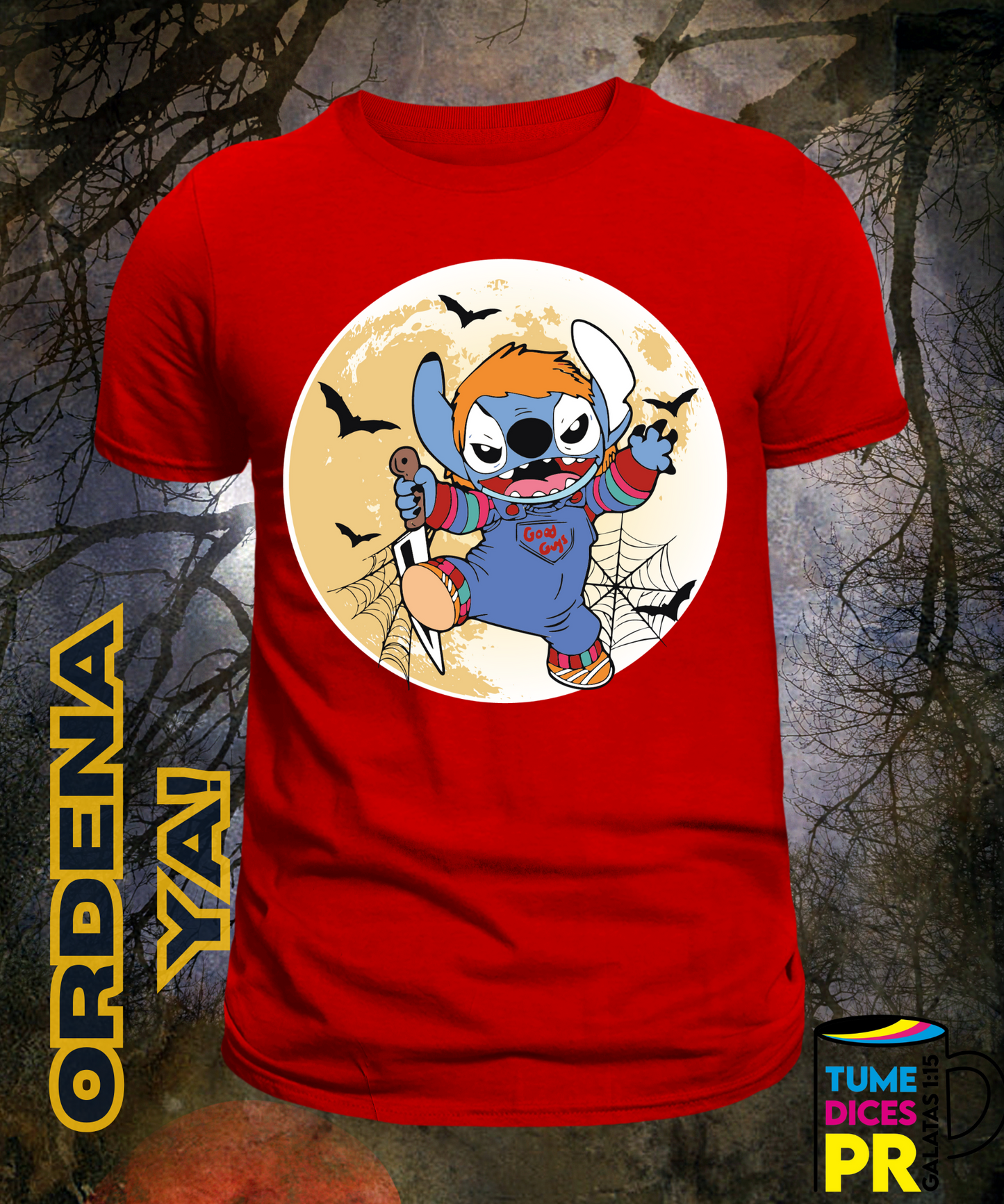Camiseta Halloween STITCH