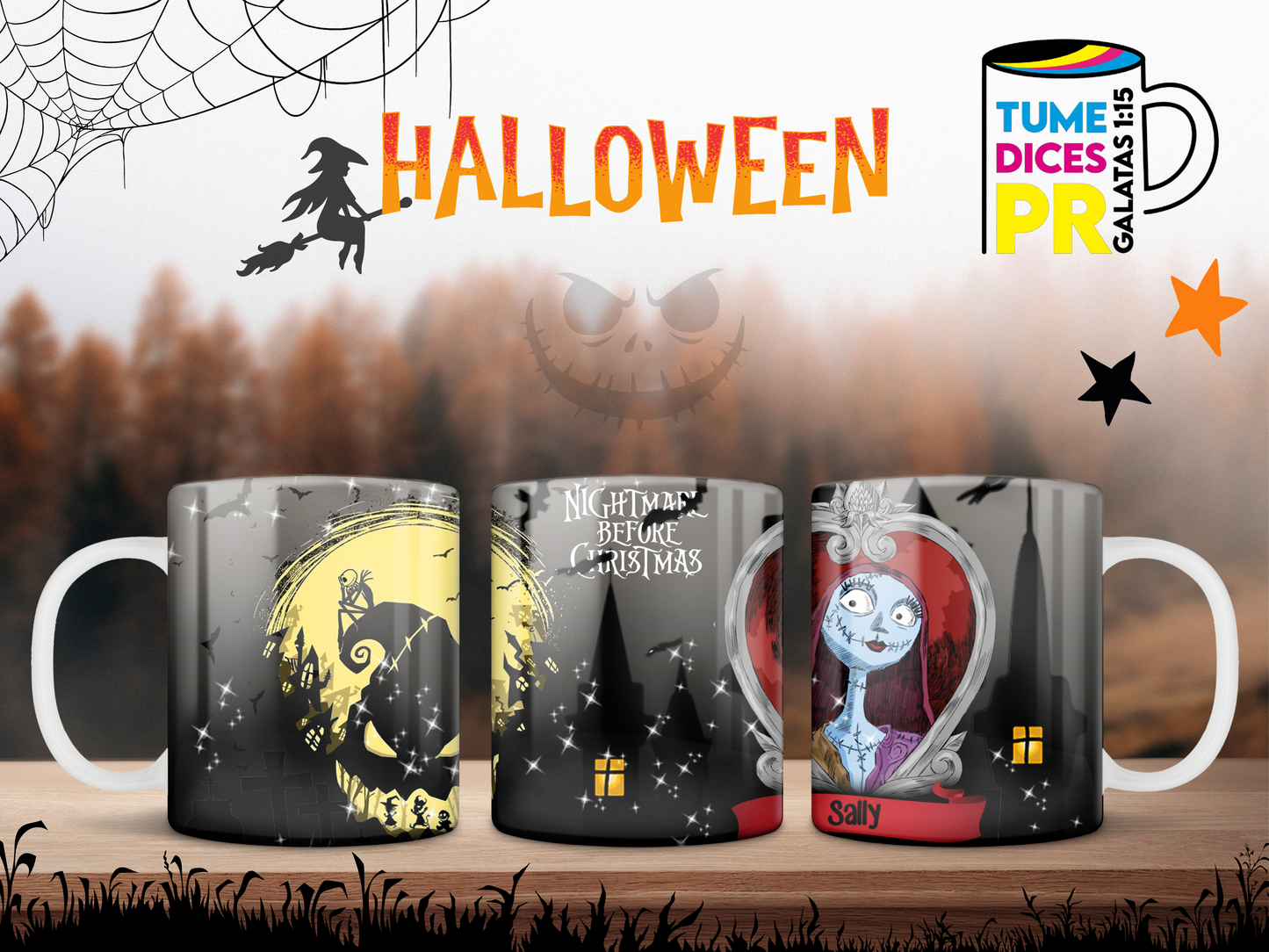 Taza Halloween Nightmare Before Christmas