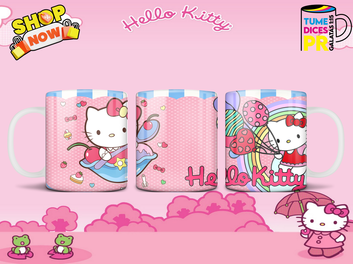 Taza HELLO KITTY 11 oz | Cerámica sublimada | Personalizable