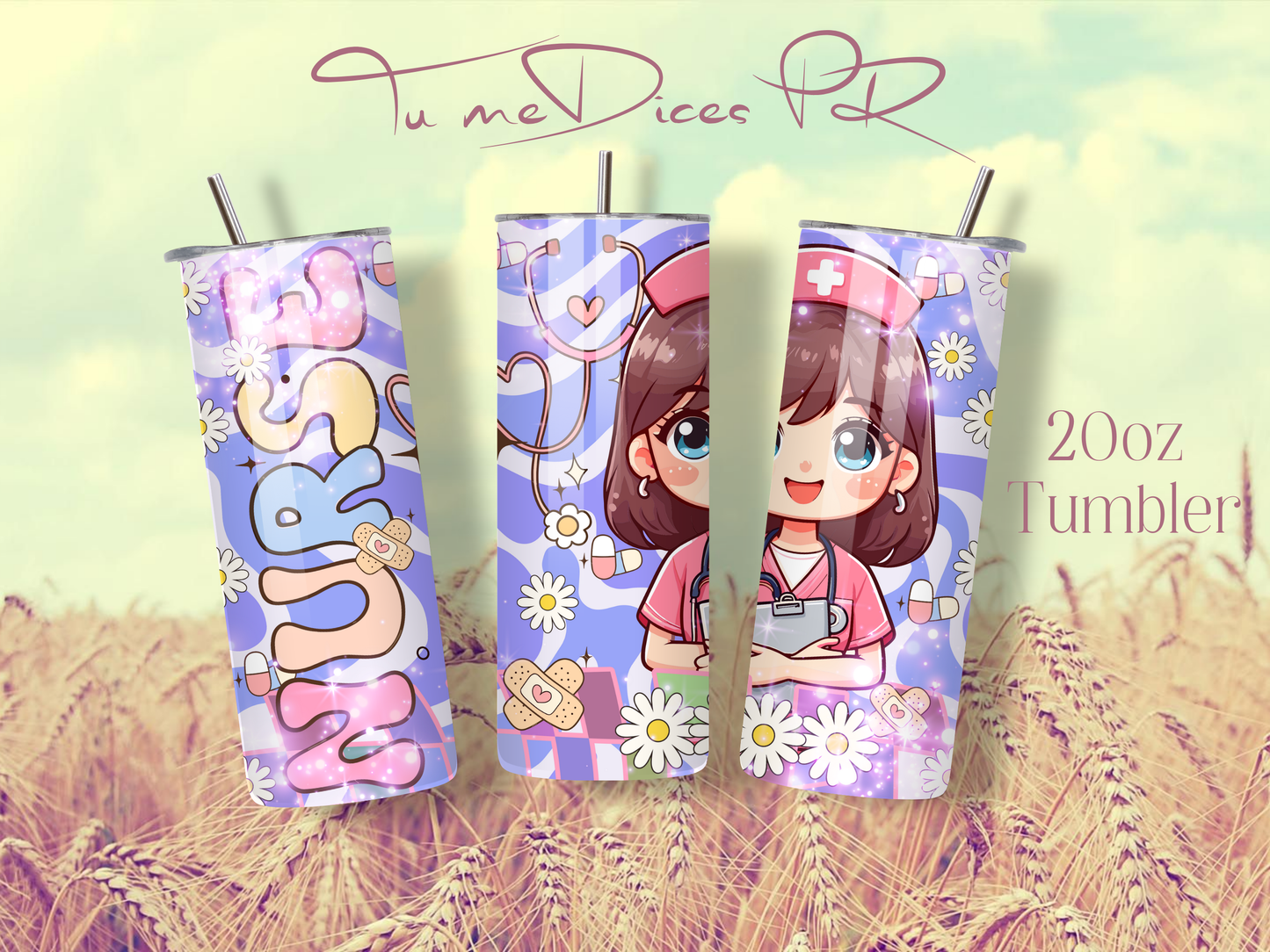 ENFERMER@S 2 Skinny Tumbler