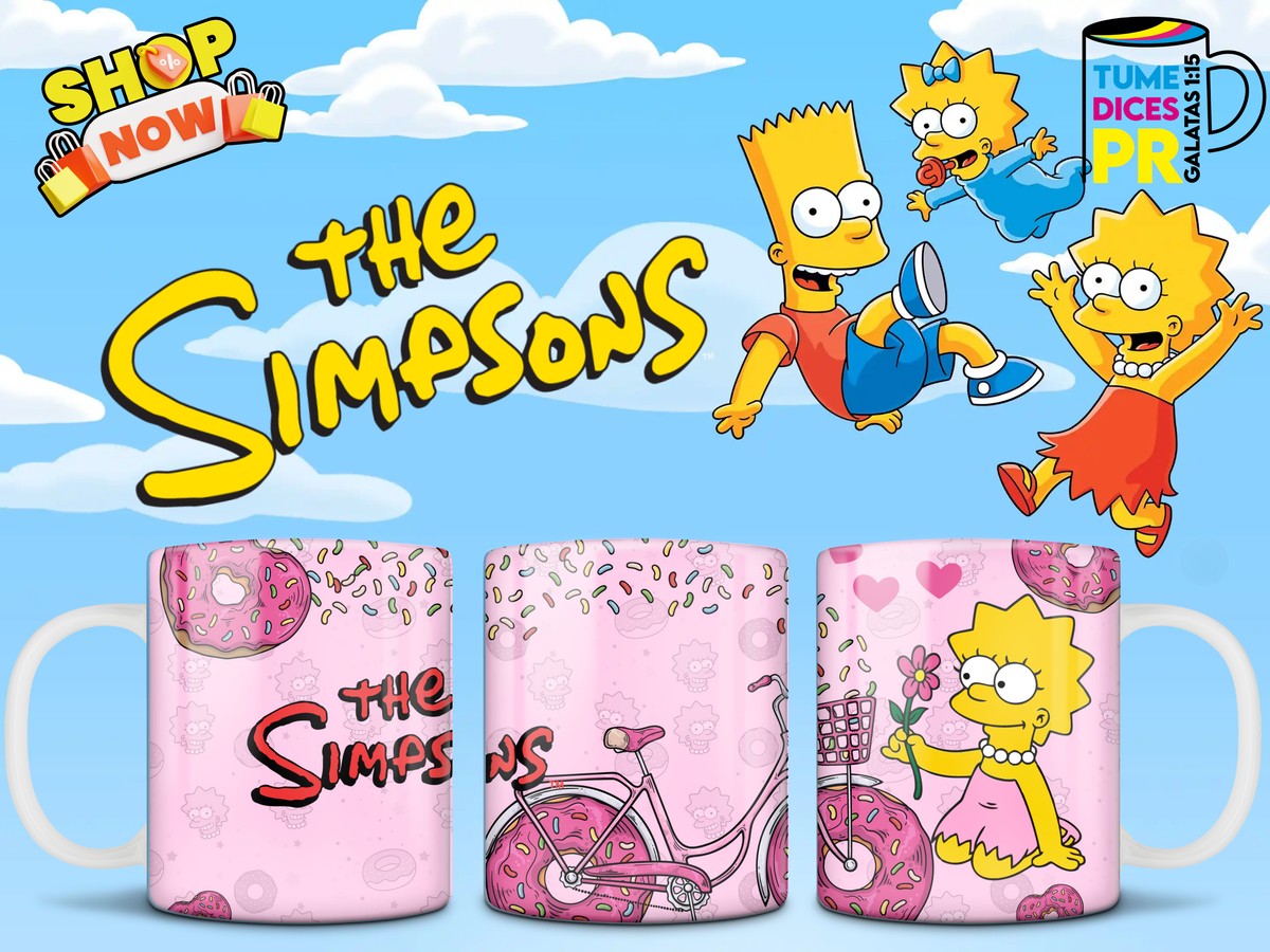 Taza LOS SIMPSONS 11 oz | Cerámica sublimada | Personalizable