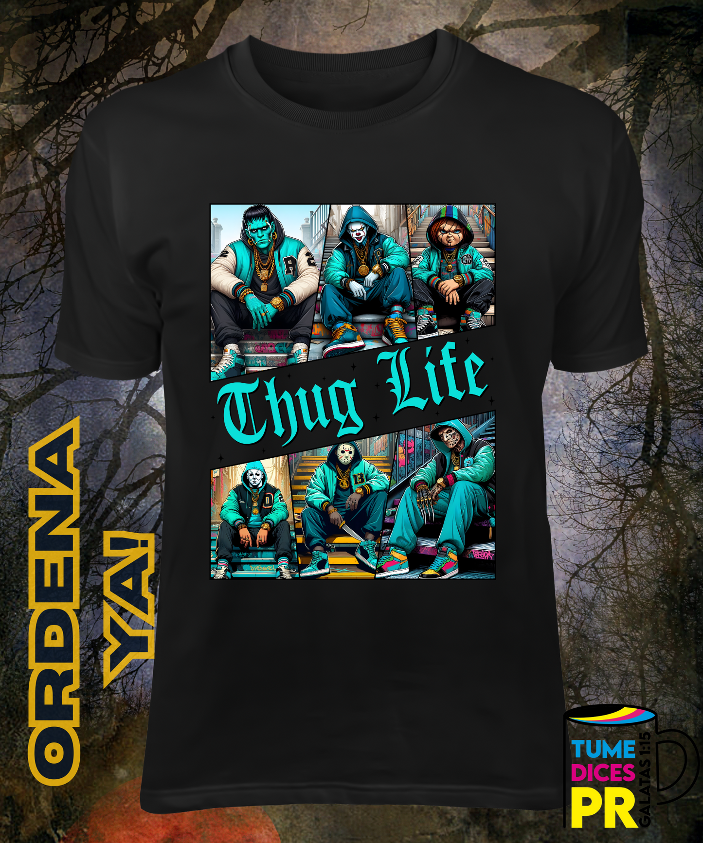 Camiseta Halloween THUG LIFE 5