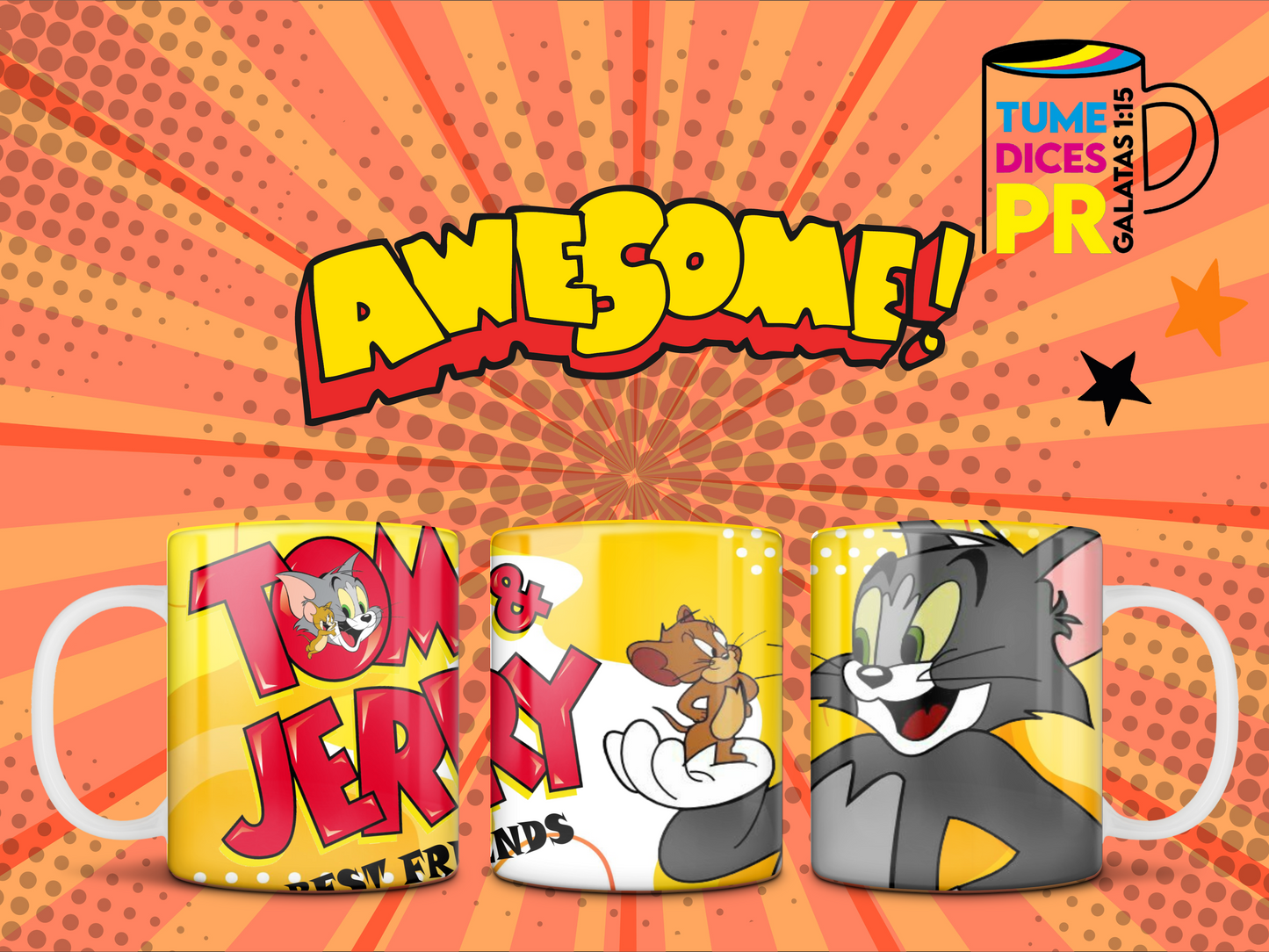 Taza Tom & Jerry