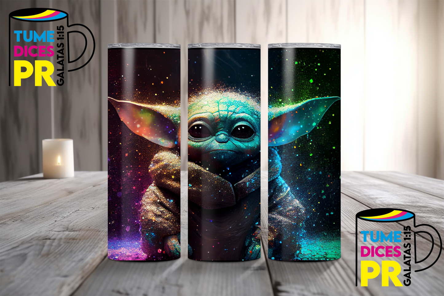 Yoda/Baby Yoda Skinny Tumbler