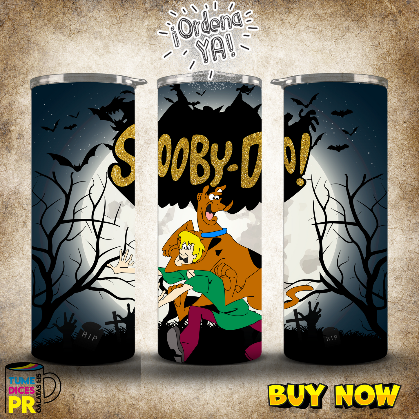 SCOOBY DOO Skinny Tumbler