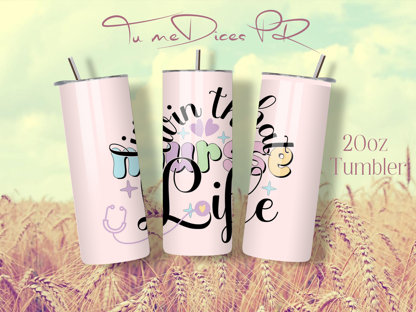 ENFERMER@S Skinny Tumbler