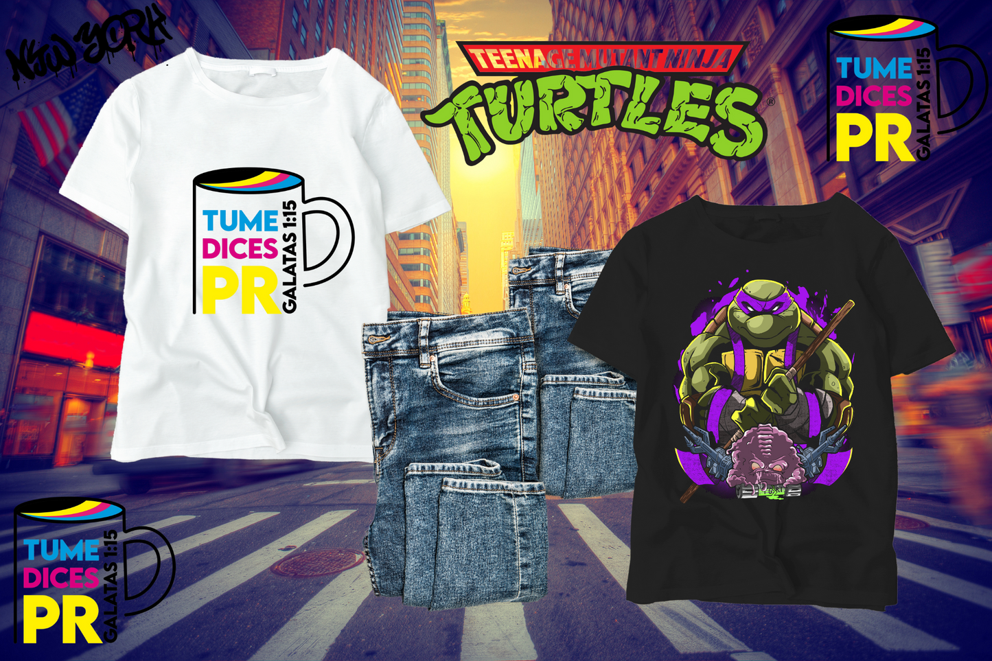 Camiseta NINJA TURTLES
