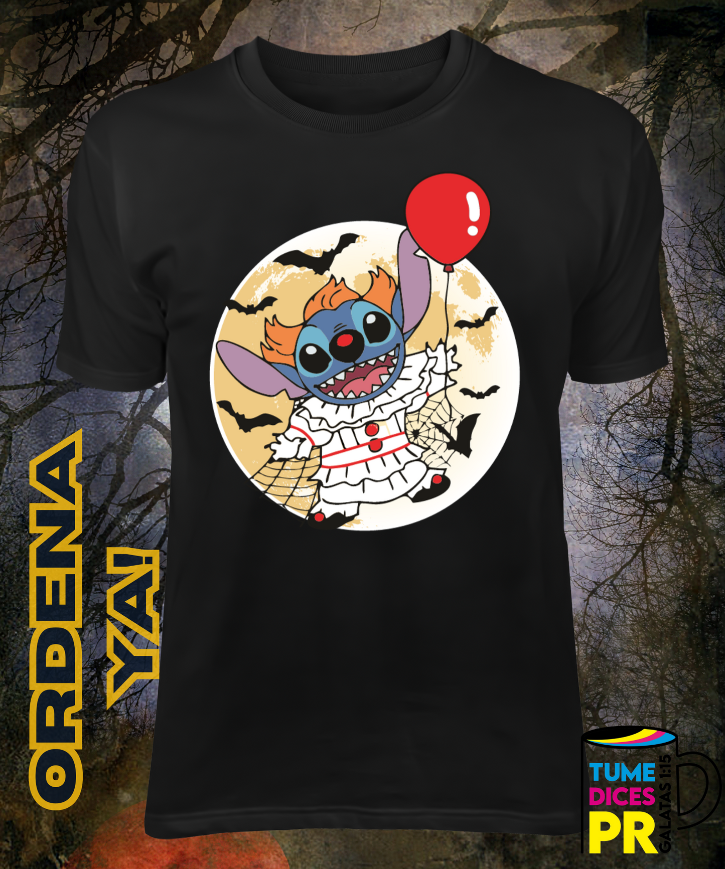 Camiseta Halloween STITCH