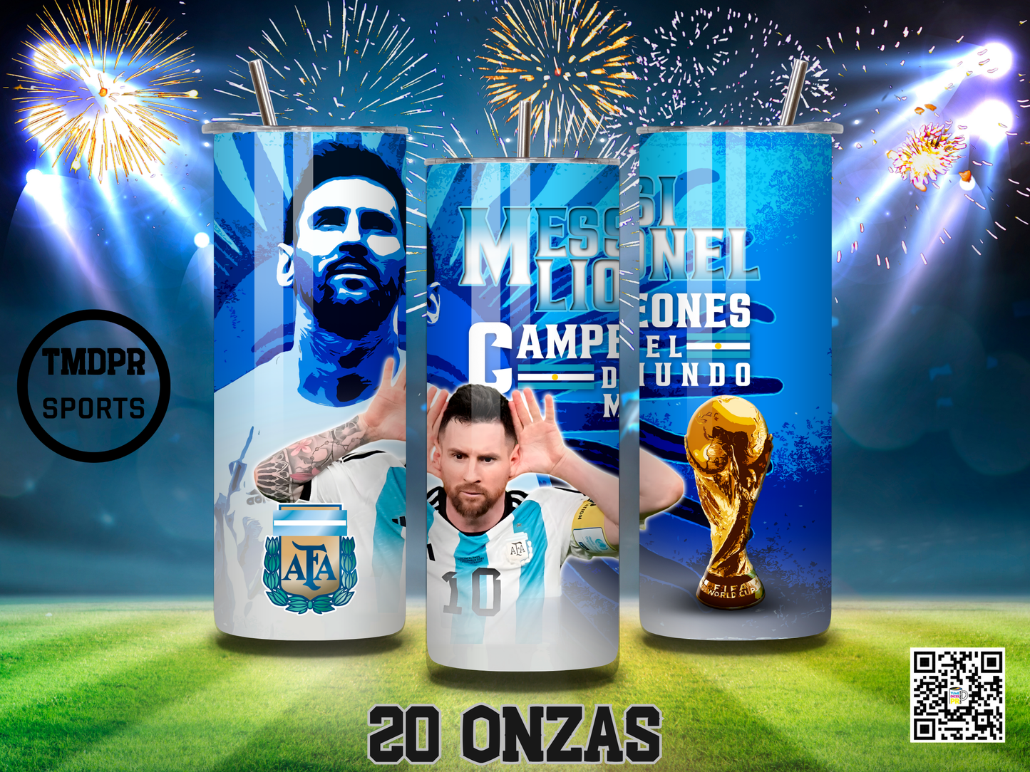 MESSI Skinny Tumbler