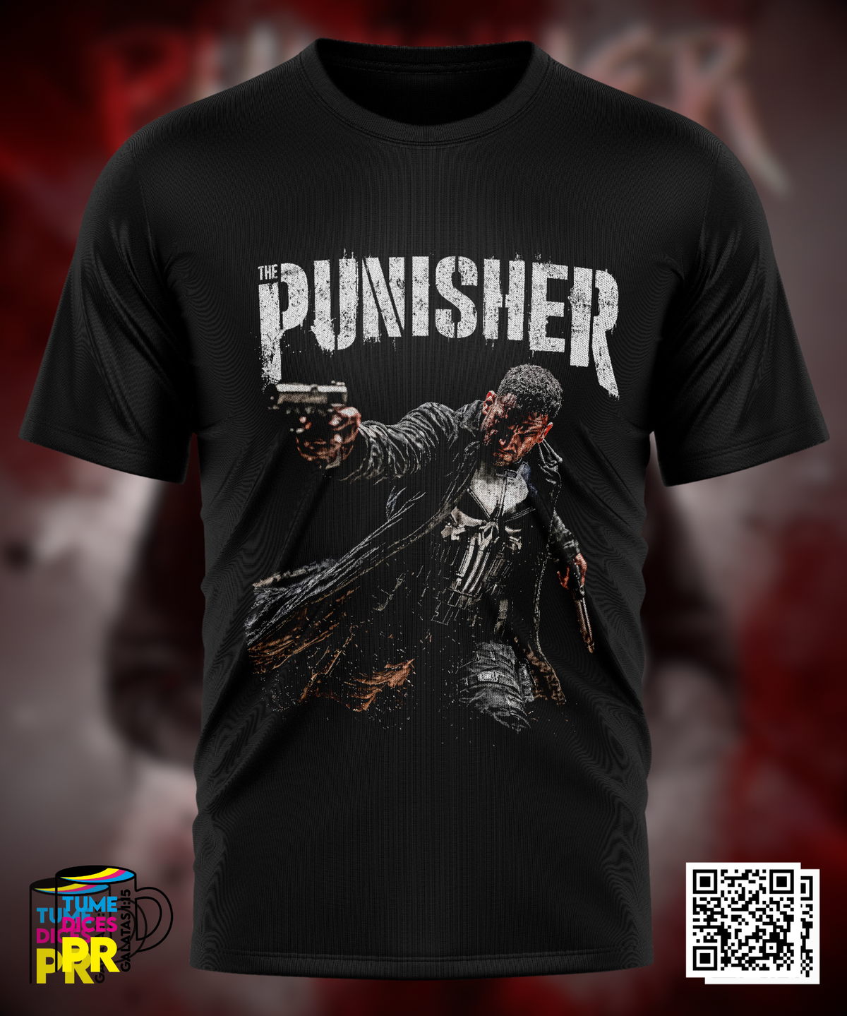 Camiseta THE PUNISHER | Algodón y poliéster | Tallas S–XL