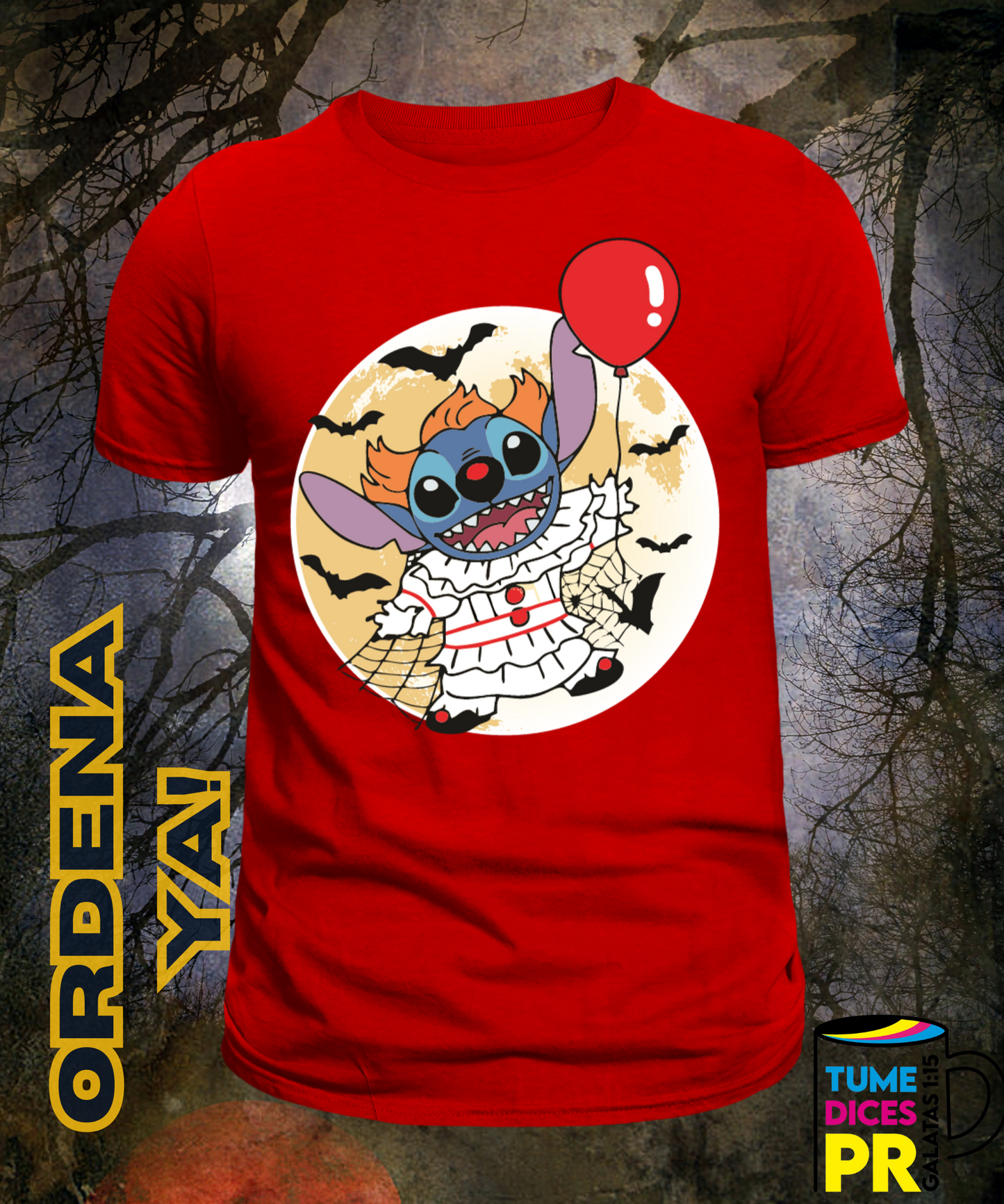 Camiseta Halloween STITCH